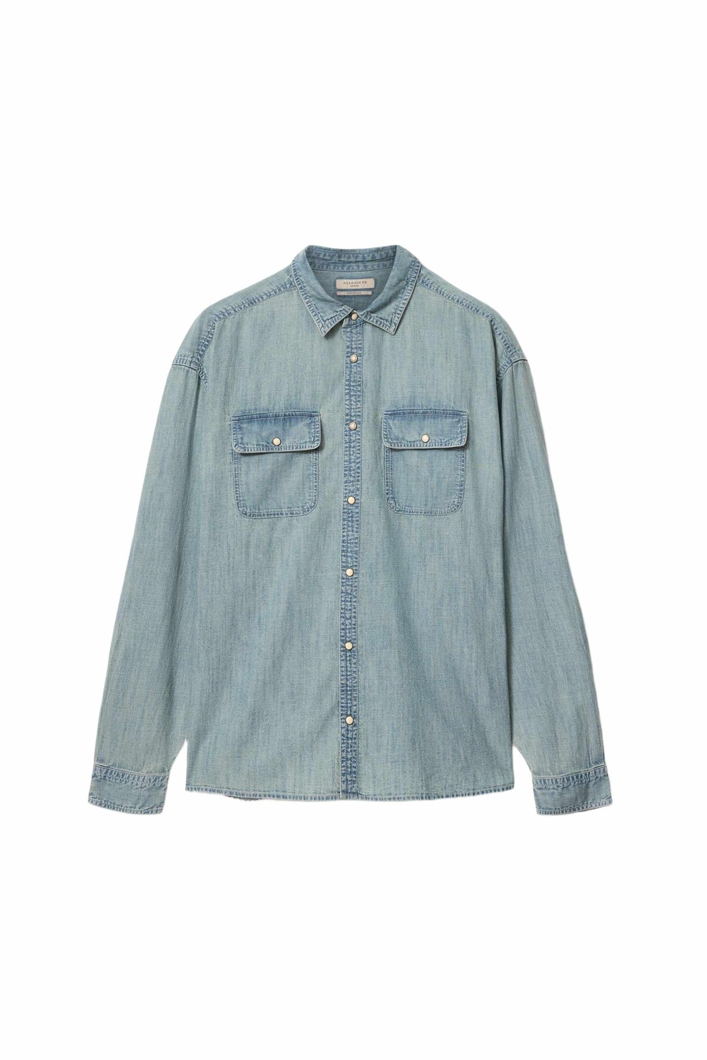 GRIBBS LS SHIRT FADED INDIGO 6