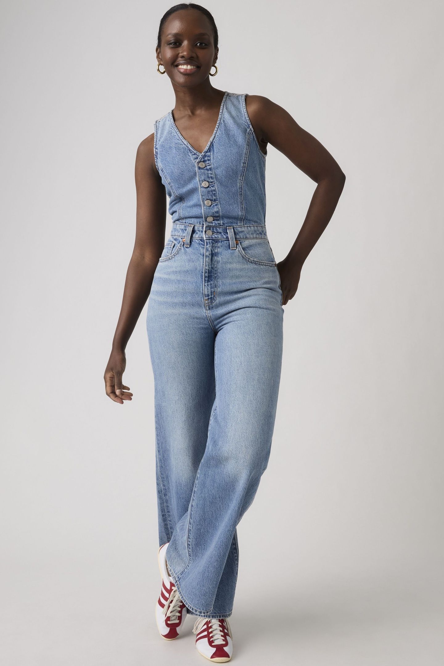 DENIM WIDE LEG LIGHTWEIGHT JUMPSUIT 2
