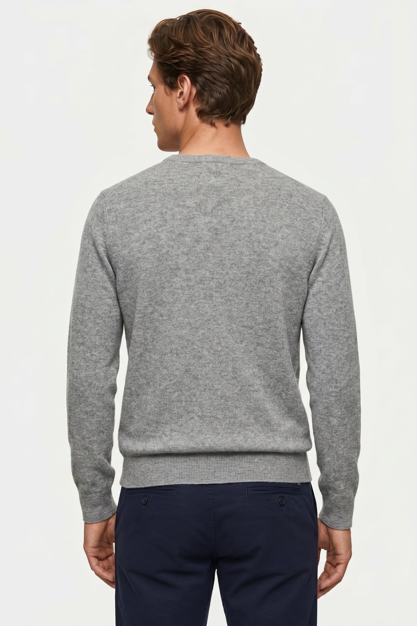 CASHMERE CREWNECK LIGHT GREY 2