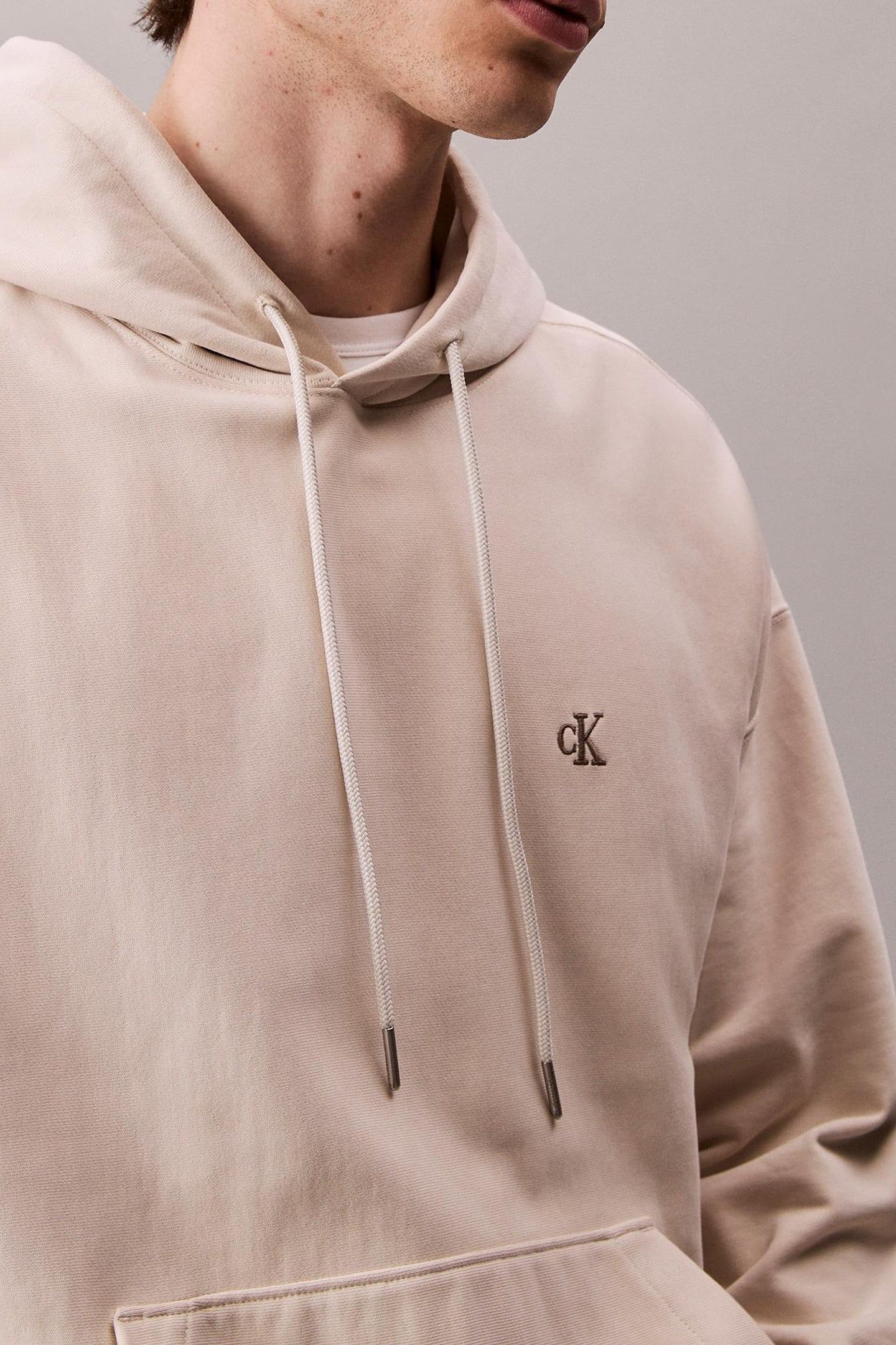 PREMIUM TERRY MONOGRAM SWEATSHIRT CHALK 7