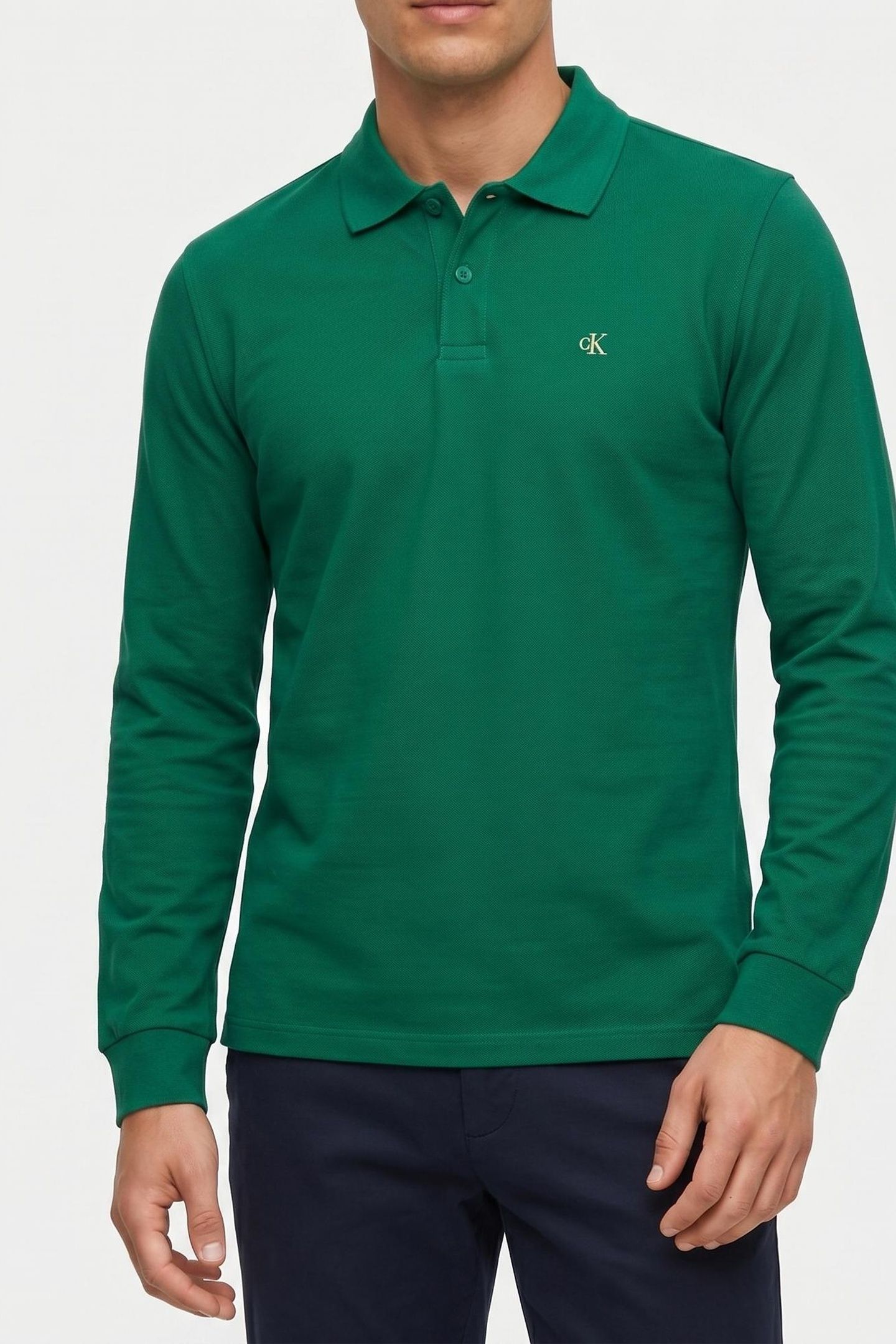 LS CASUAL PIQUE POLO DECO GREEN 1