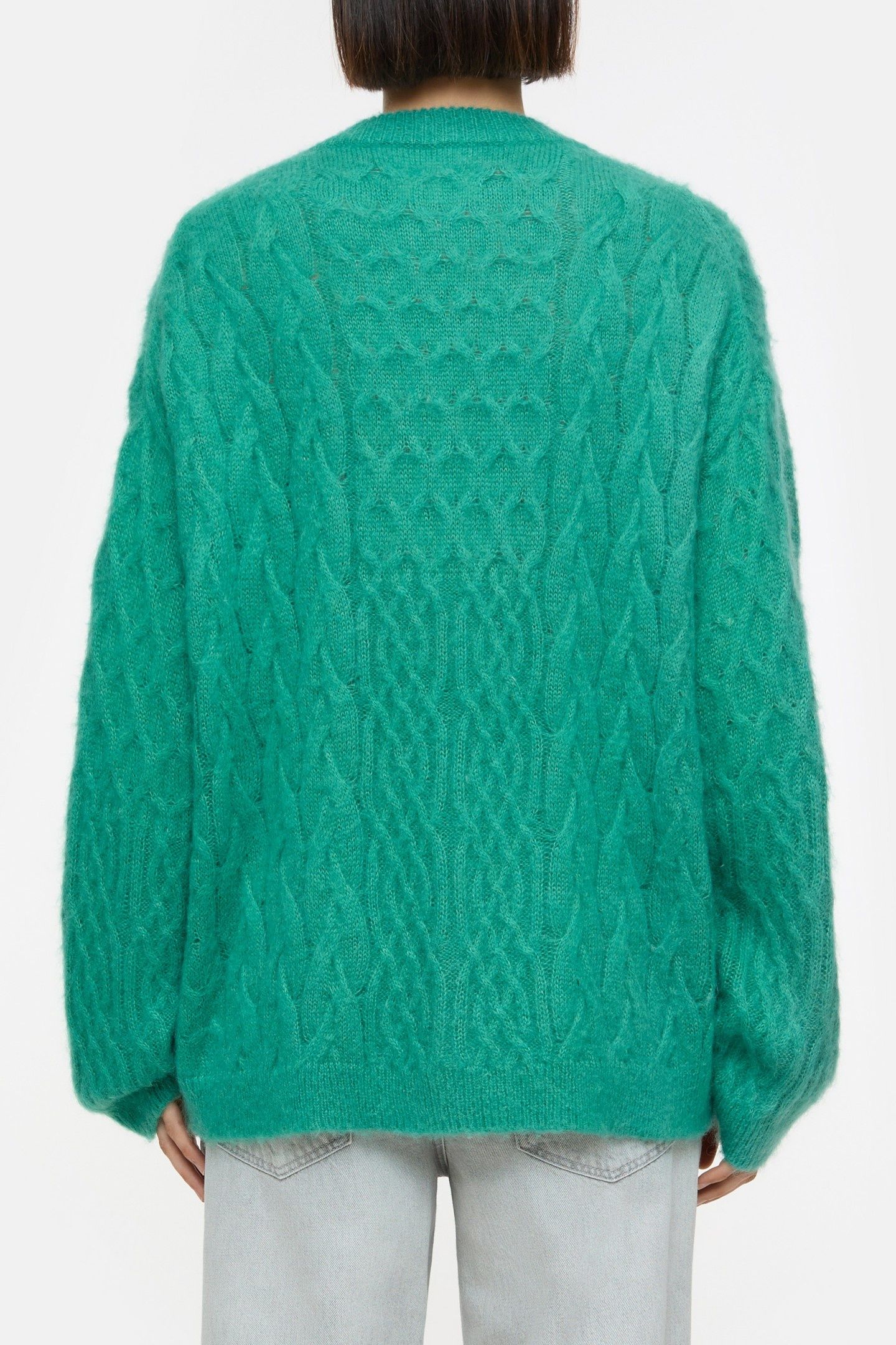 CABLE LONG SLEEVE MEADOW GREEN 2