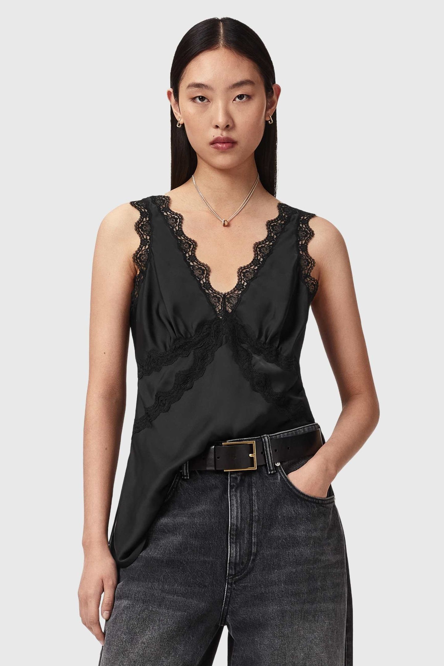 ILKA LACE CAMI BLACK 5