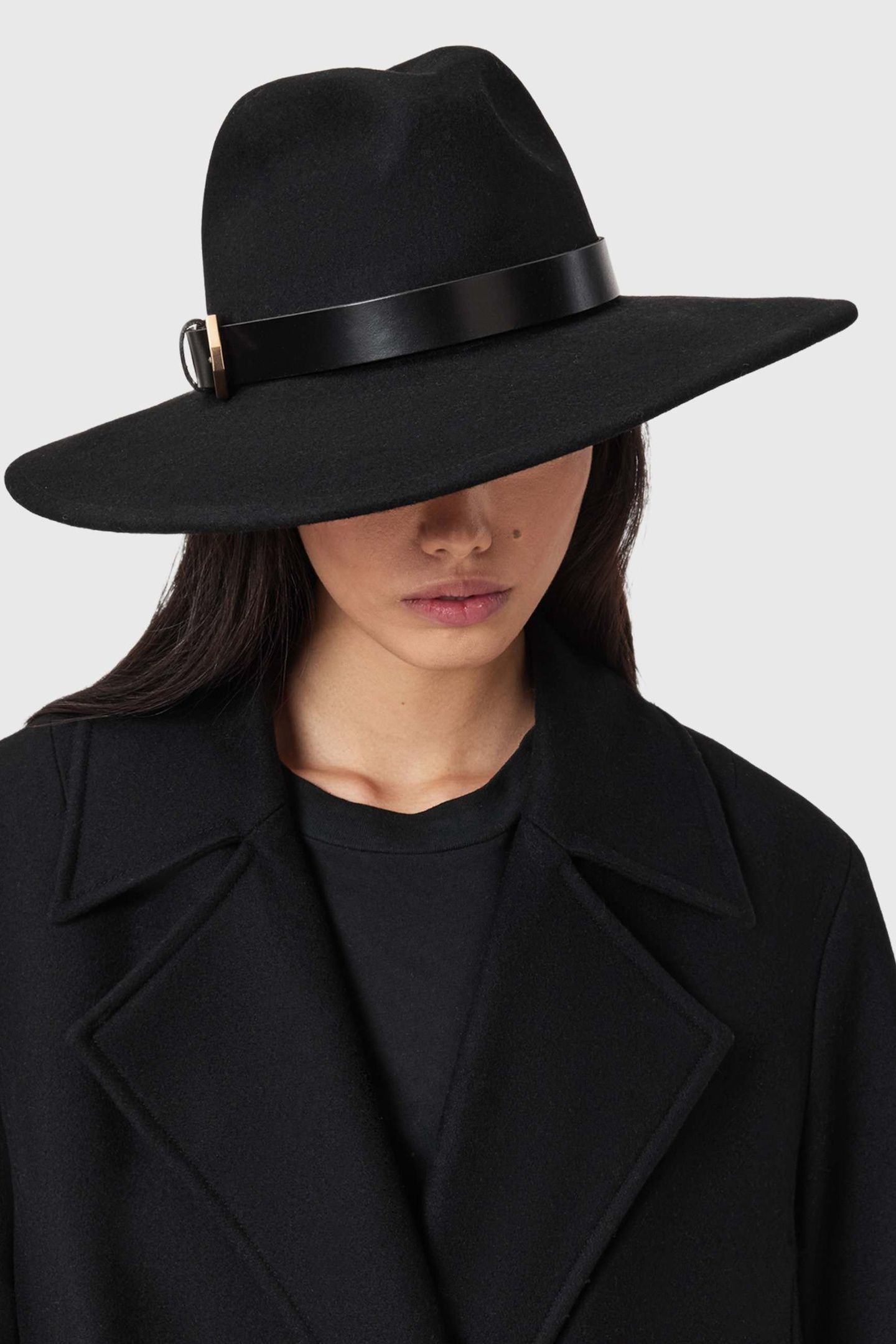 FAE FEDORA BLACK/WARM BRASS 6