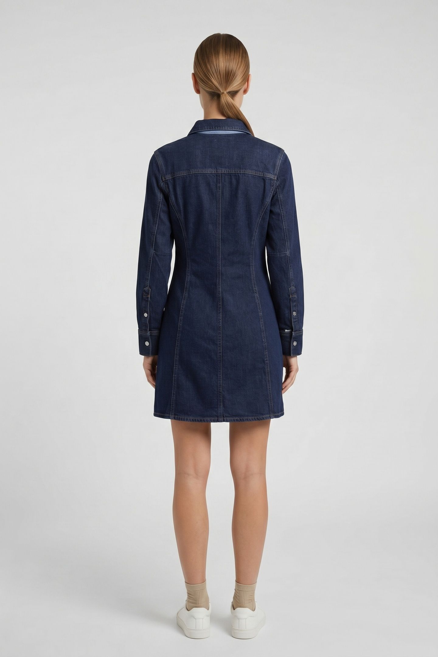 SEAMED DRESS CLASSIC CK RINSE 2