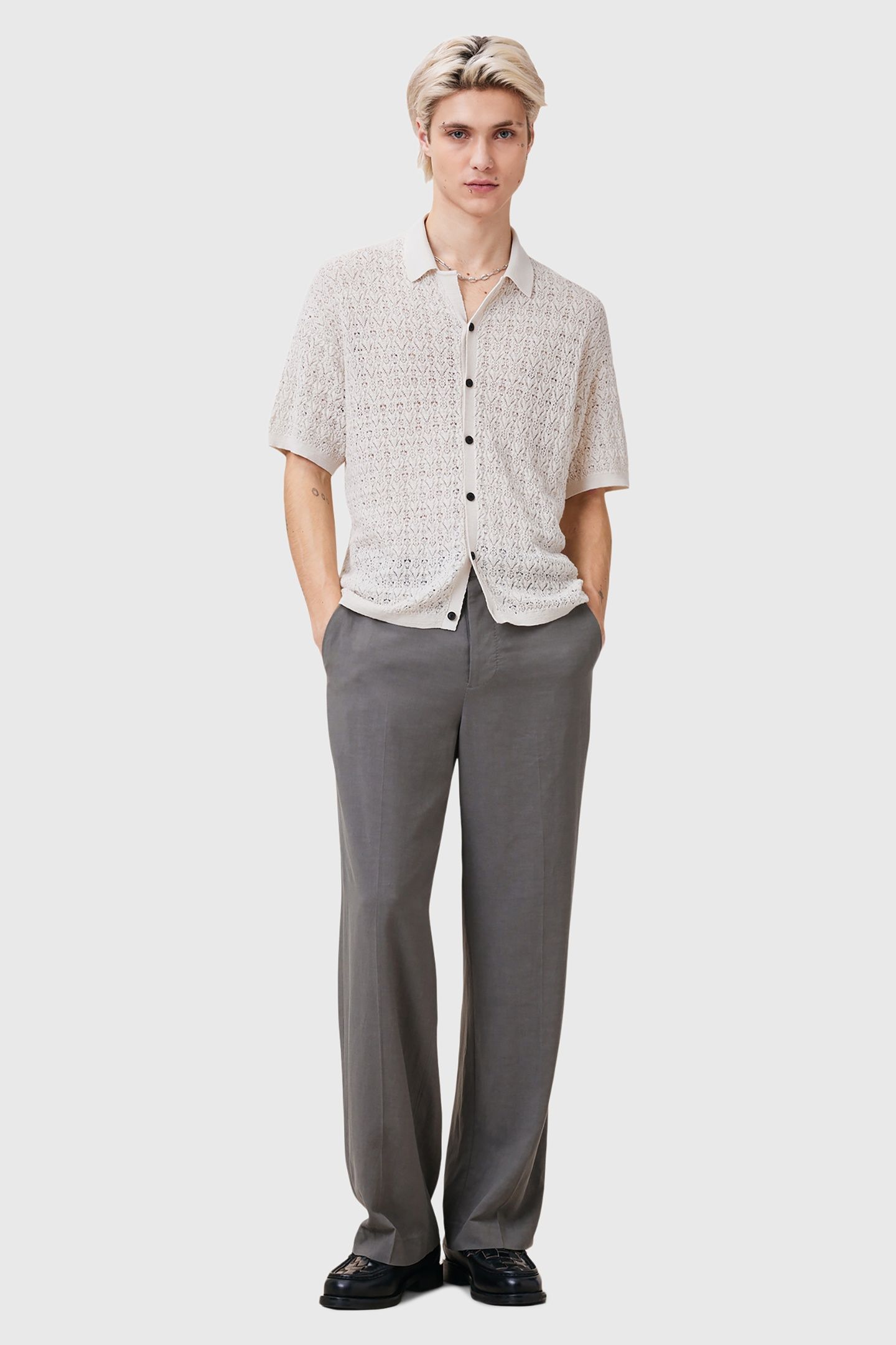 LOIRE SS CARDIGAN ECRU WHITE 2