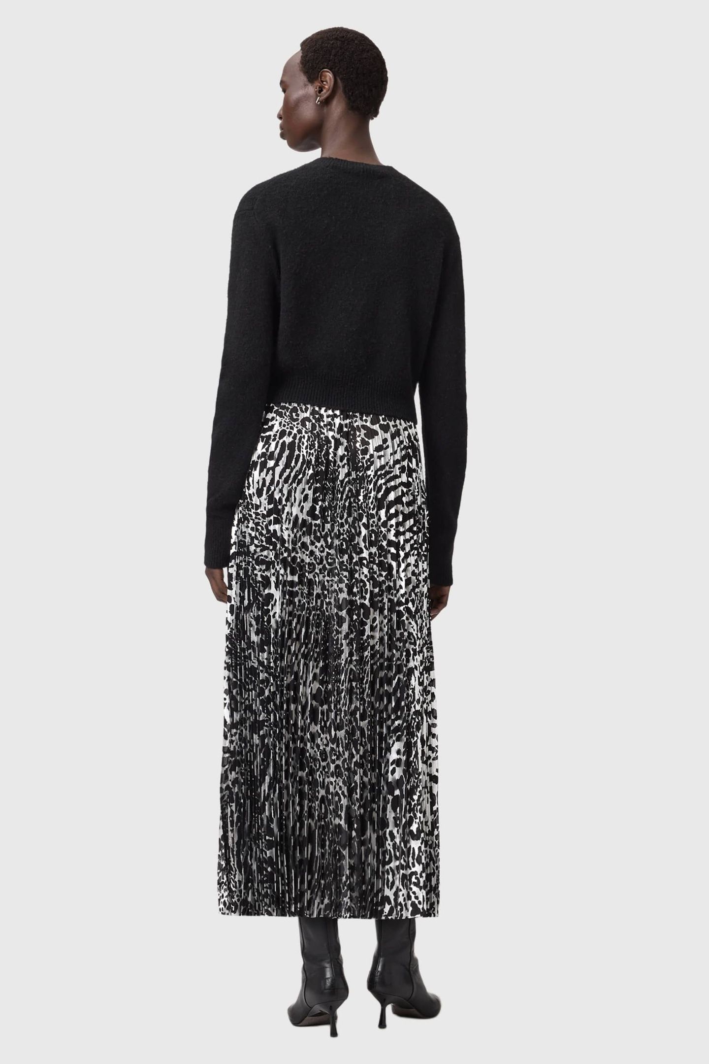 SPARK LEPPO DRESS BLACK/CHARCOAL 4