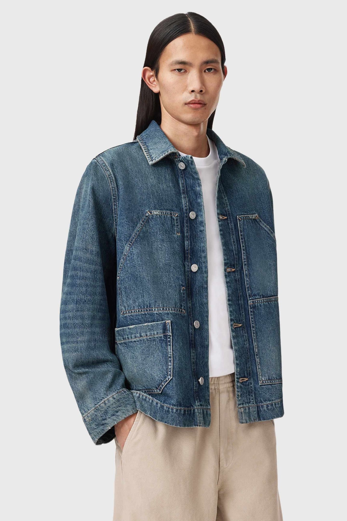 MUKESH JACKET MID INDIGO 2