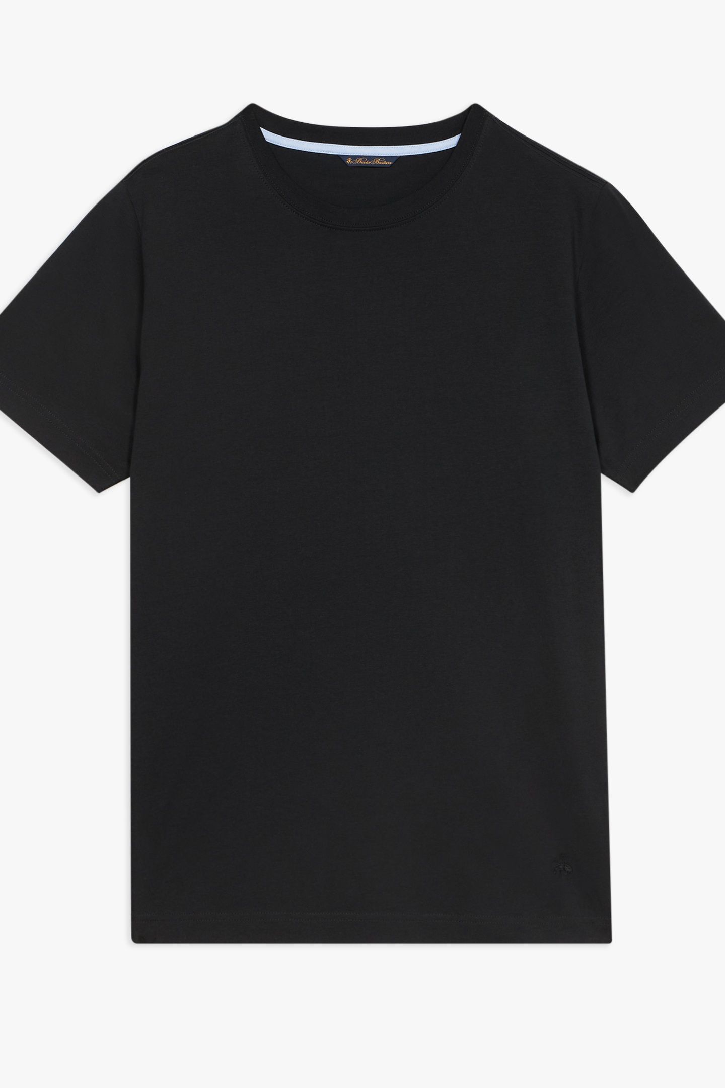 BLACK COTTON CREWNECK T-SHIRT BLACK 3