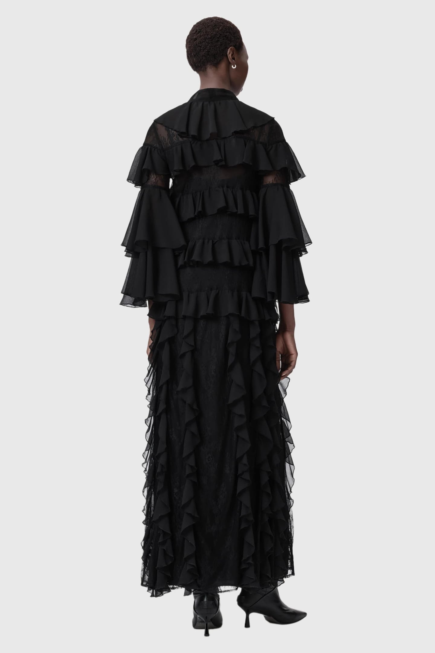AMBI LACE MAXI DRESS BLACK 4