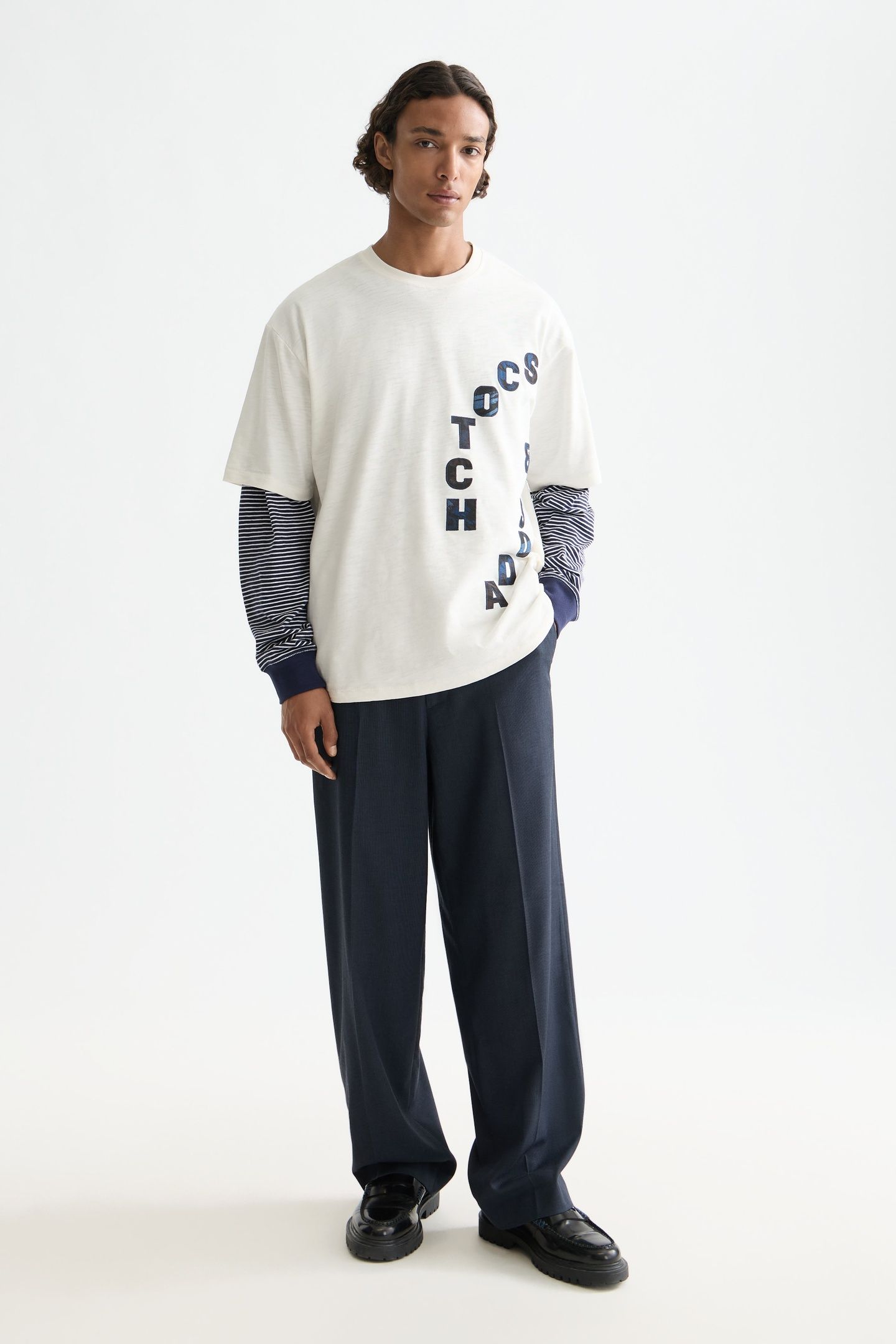 LOOSE FIT APPLIQUE T-SHIRT EGGNOG 3