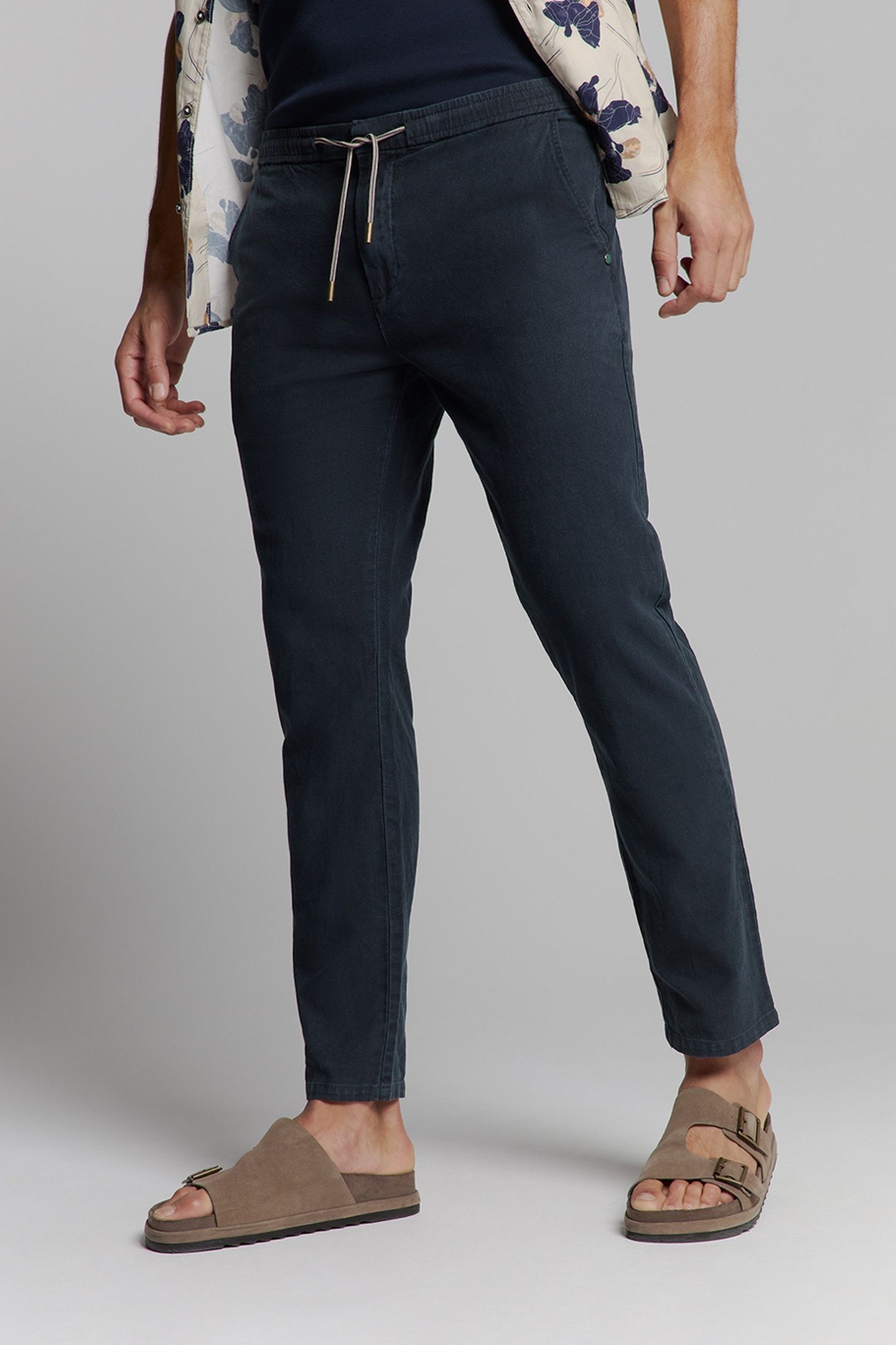 PANTS WITH LINEN GARMENT DYED NIGHT 2