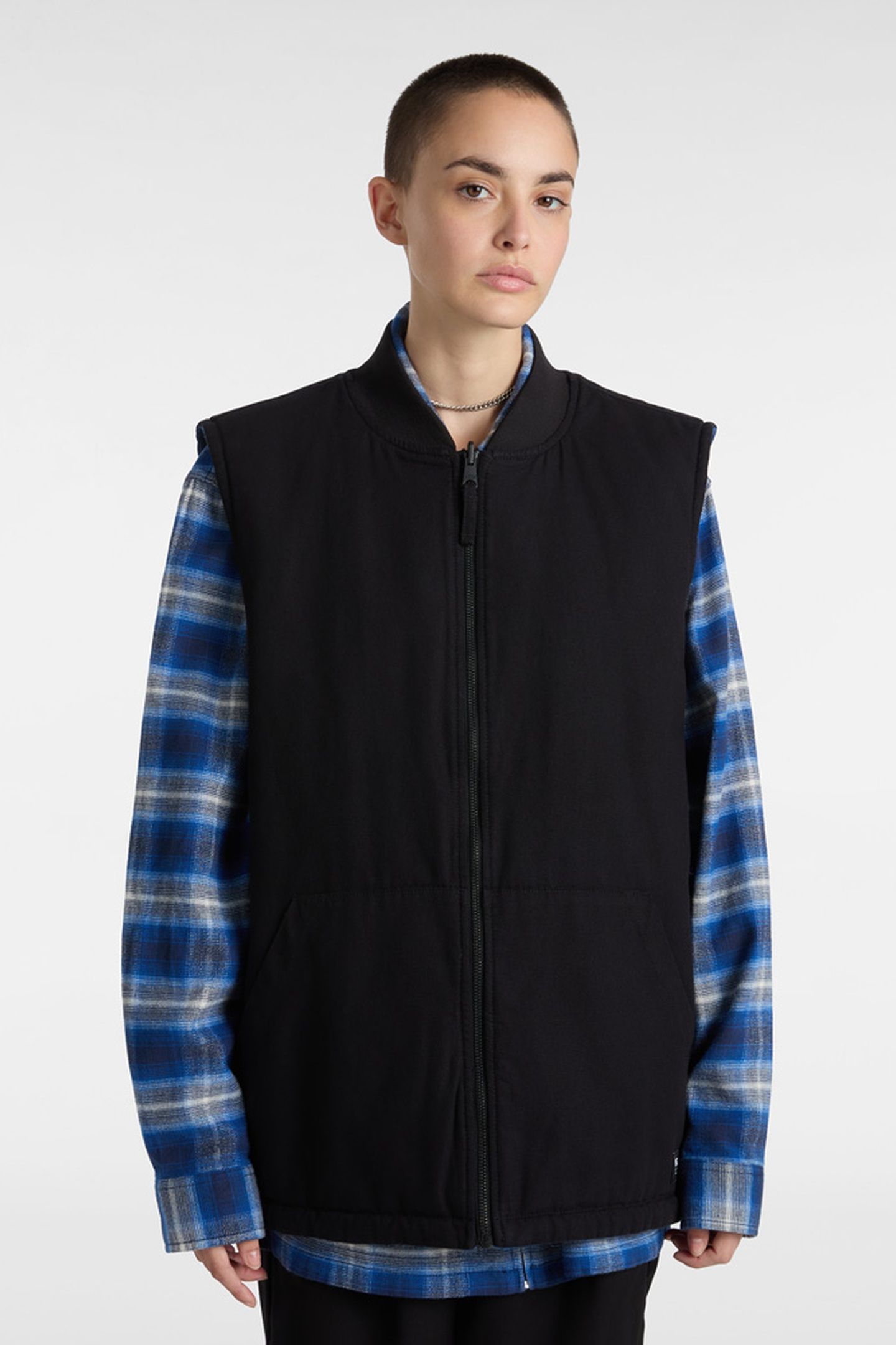 TALBOT REVERSIBLE VEST BLACK/TRUE BLUE 4