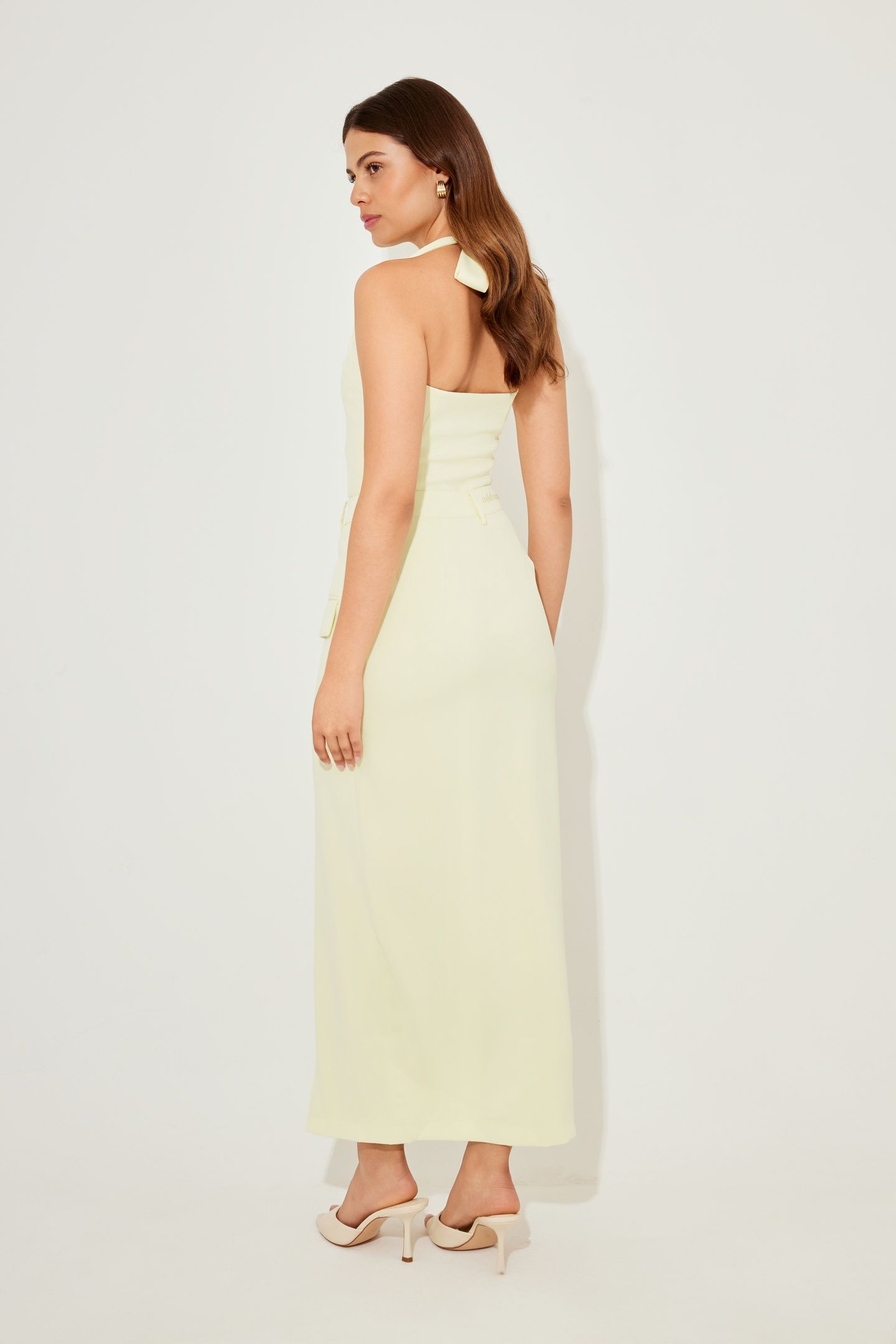 V-NECK TOP LIME 2