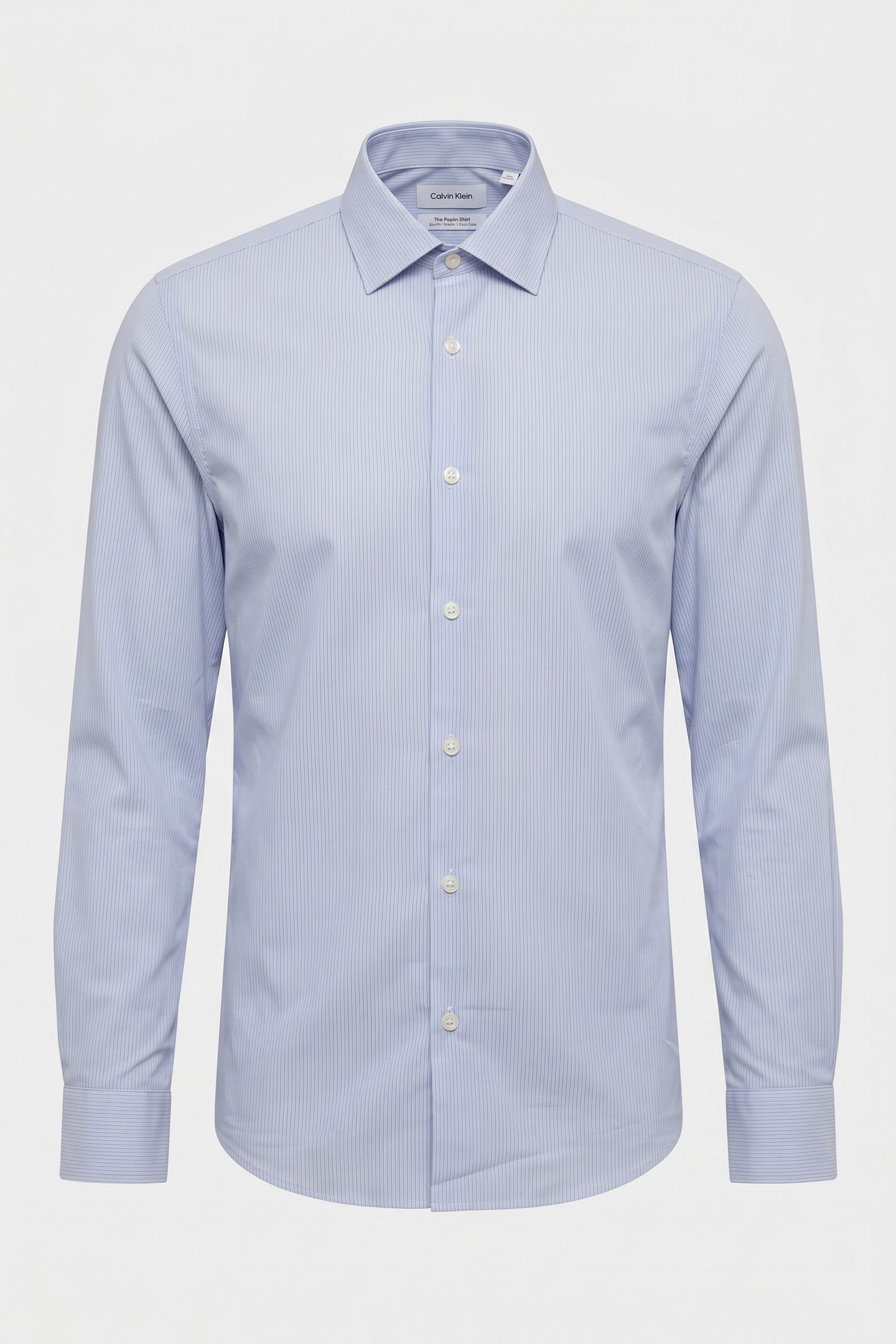 SLIM ESSENTIAL POPLIN SHIRT TEAL BLUE 3