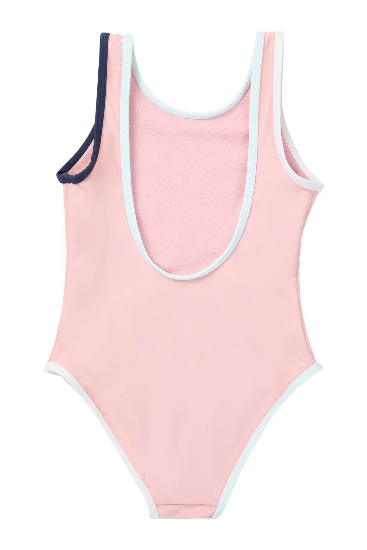 PRATOLINO LOGO SCOOP BACK SWIMSUIT MELLOW ROSE 2