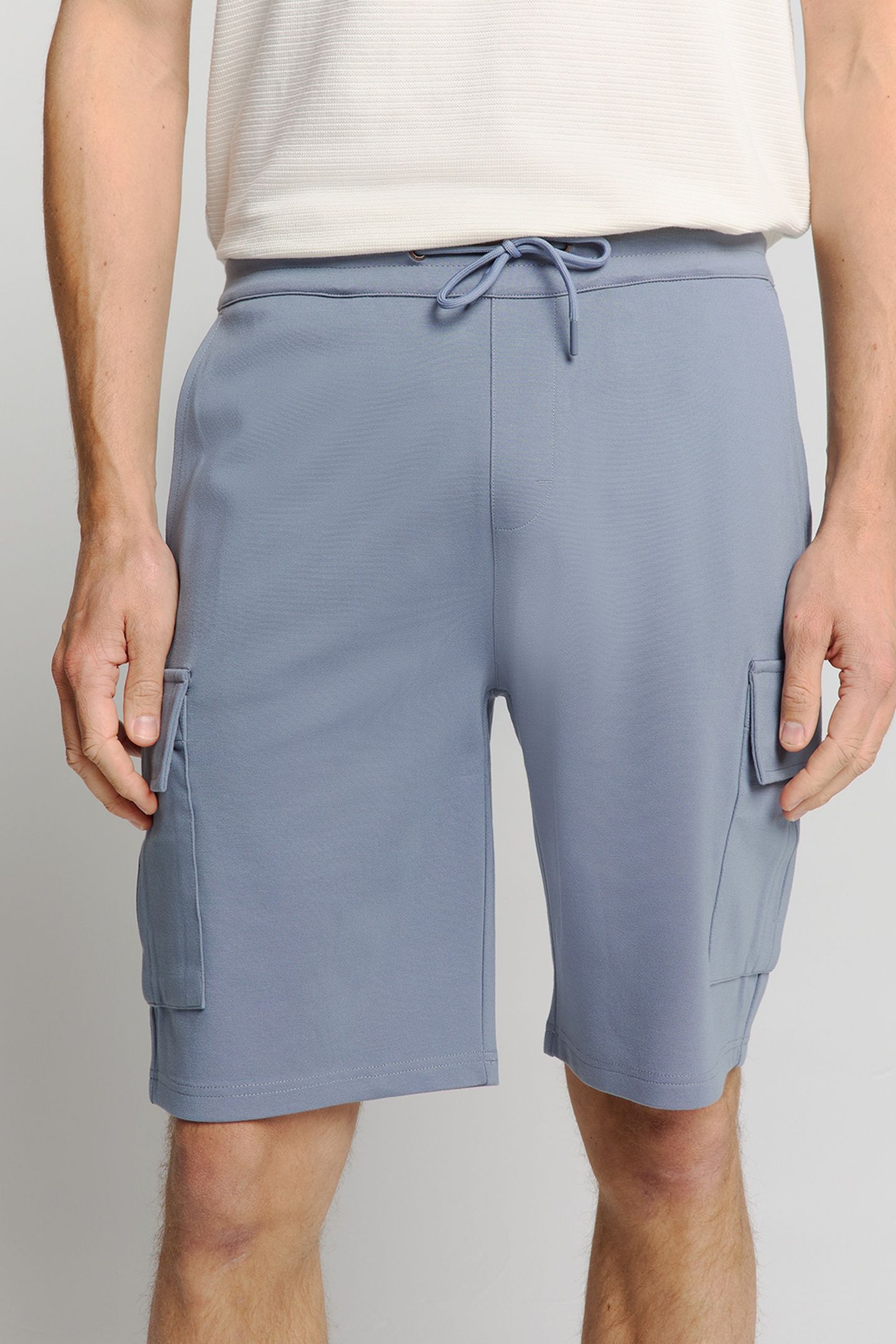 SHORT CARGO JERSEY WASHED BLUE 2