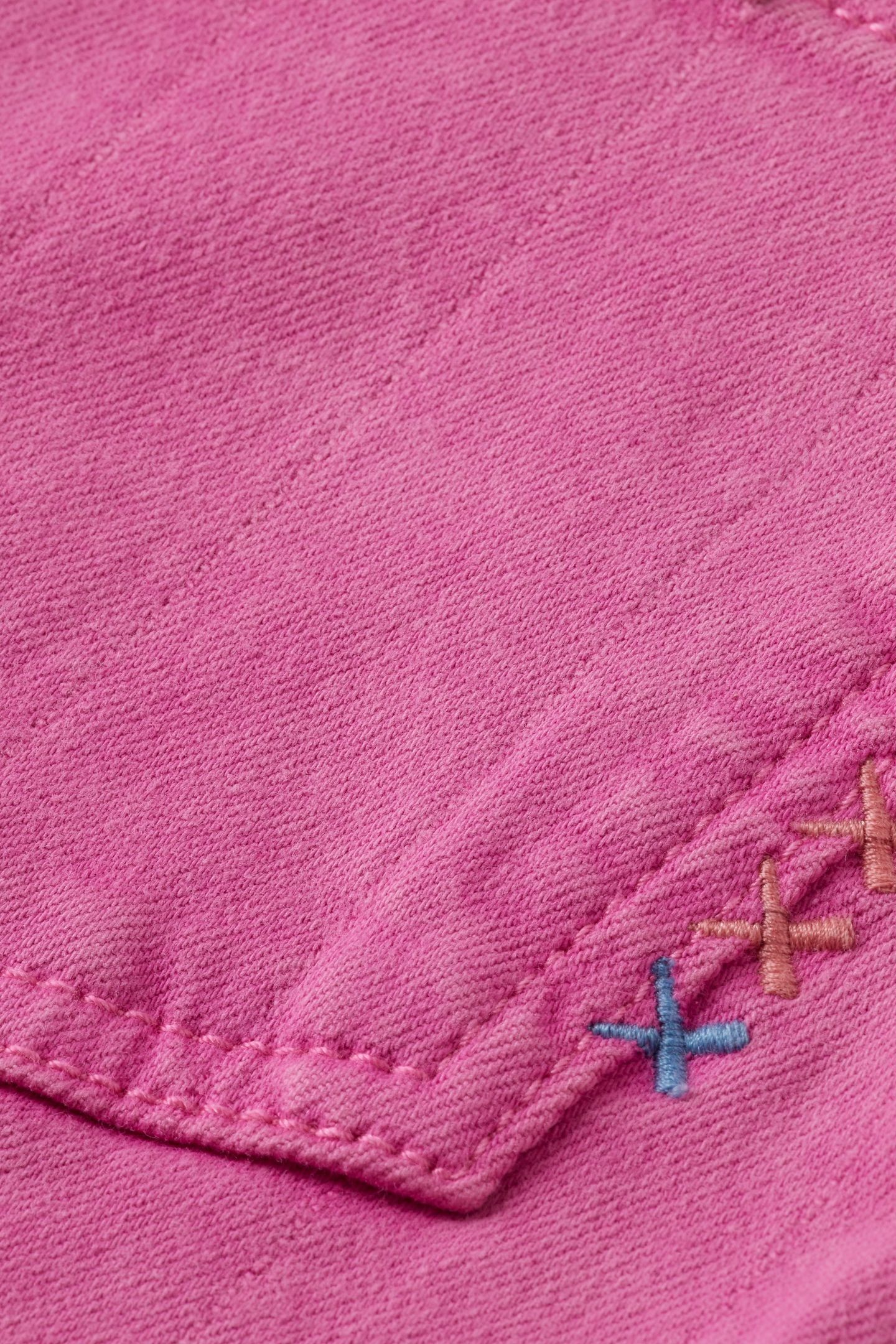 GIRL THE WAVE WIDE LEG JEANS GARMENT DYED COLOURS FUCHSIA RE 3