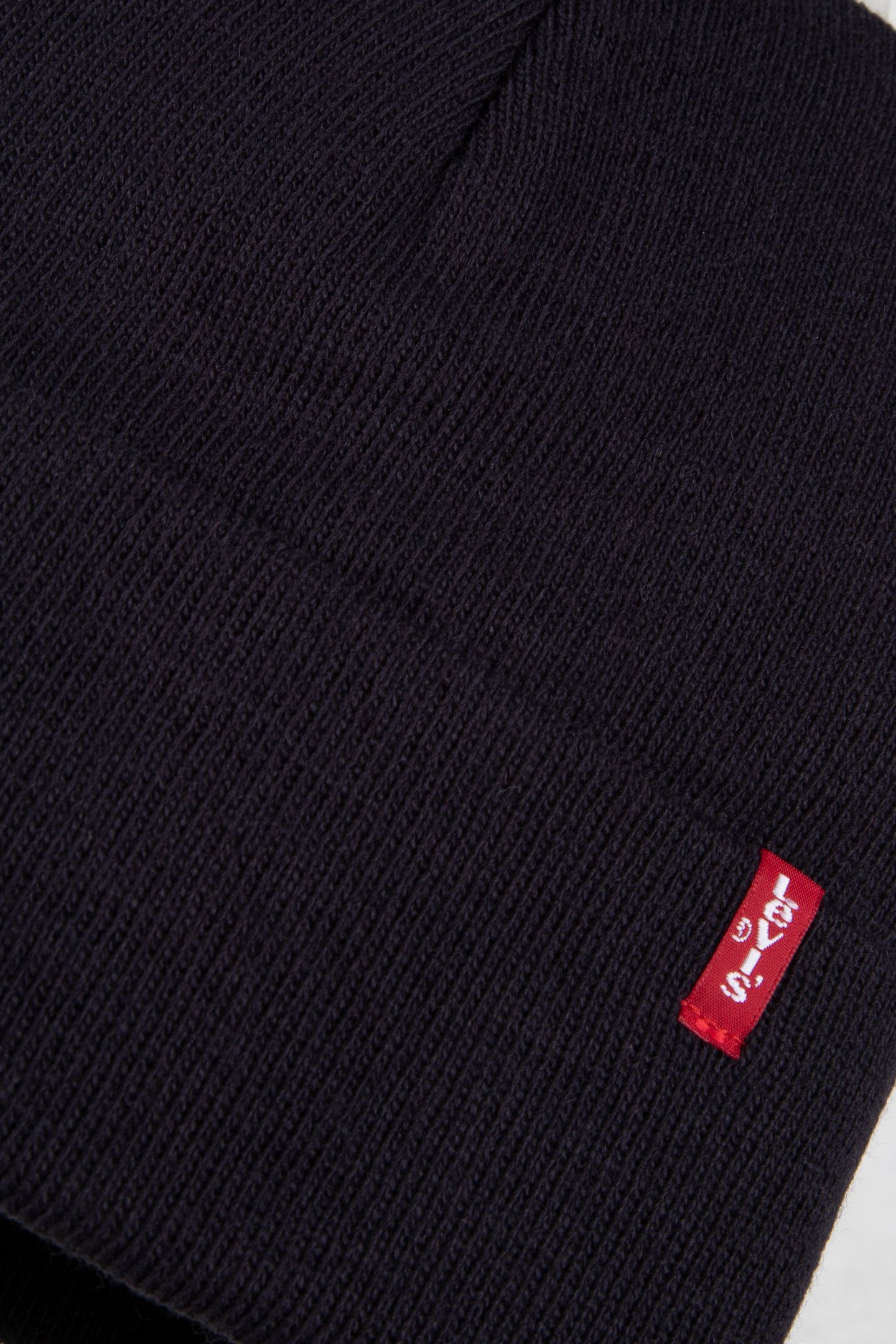SLOUCHY RED TAB BEANIE 4