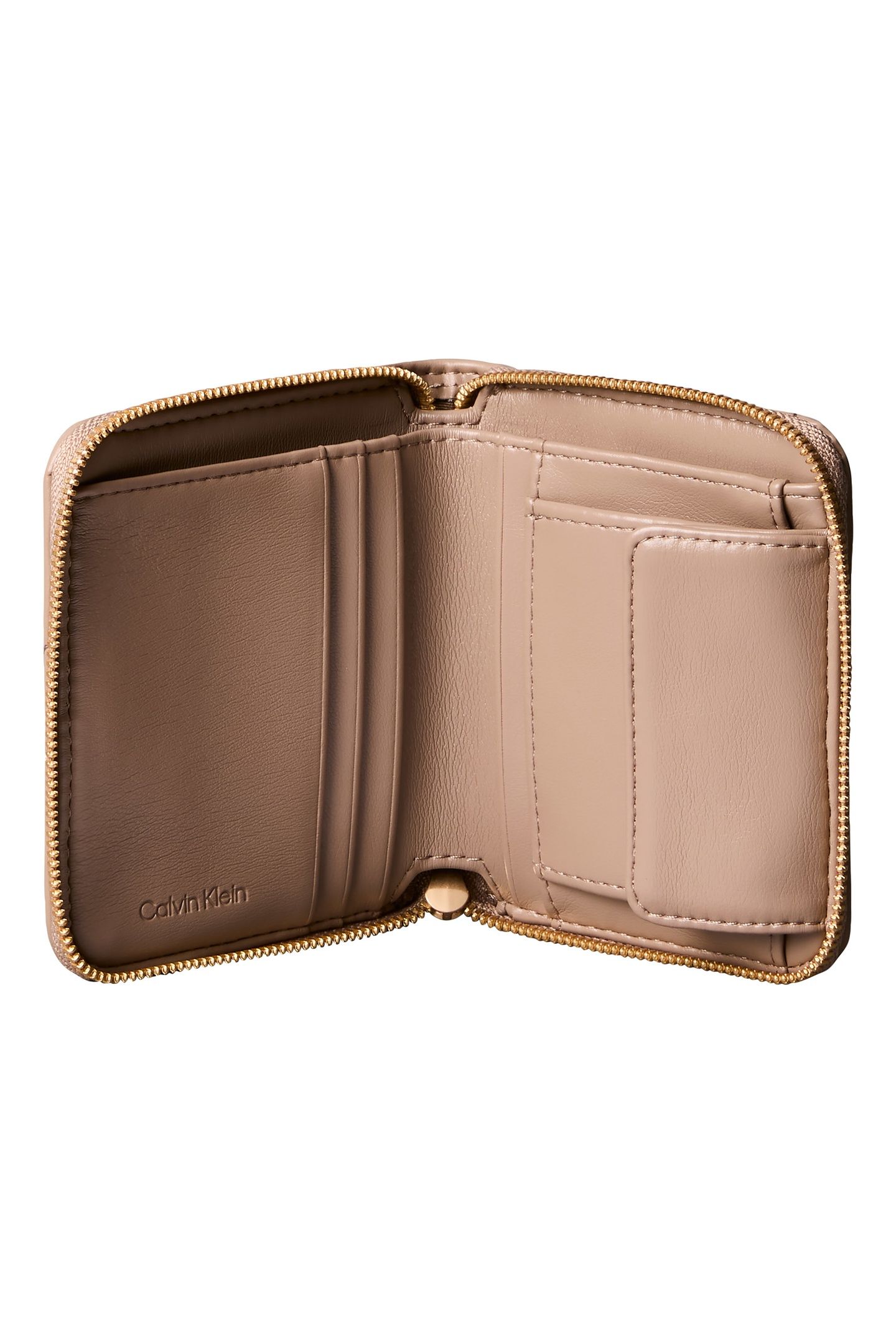 QUILTED SQUARE ZIP WALLET DESERT TAUPE 3