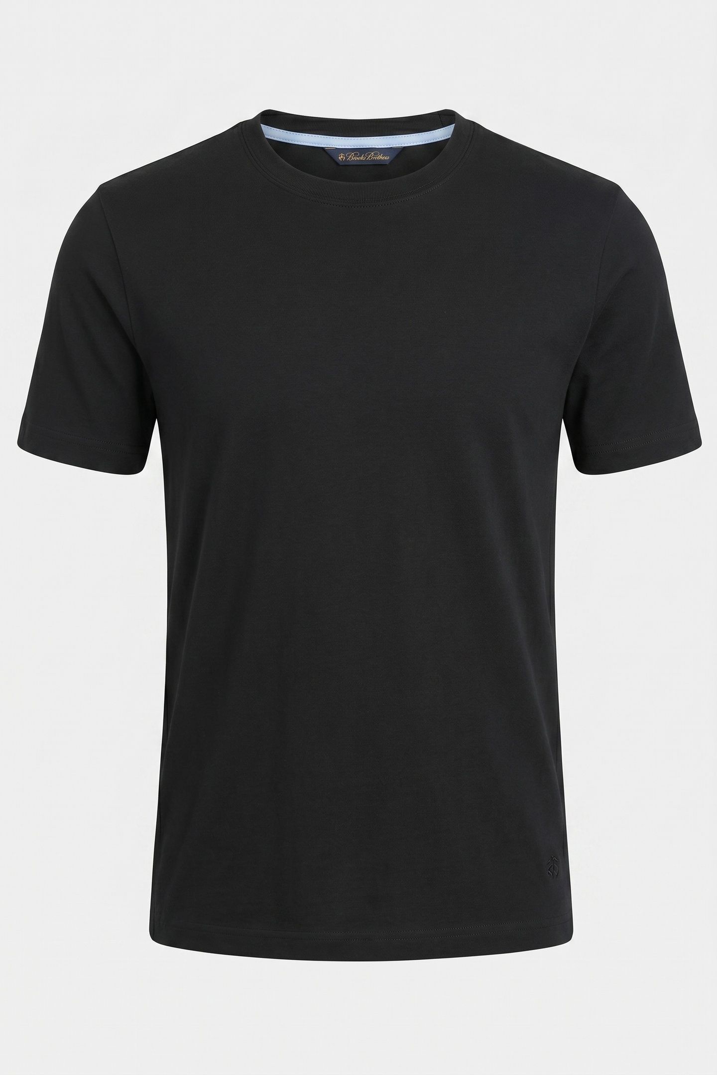 BLACK COTTON CREWNECK T-SHIRT BLACK 5