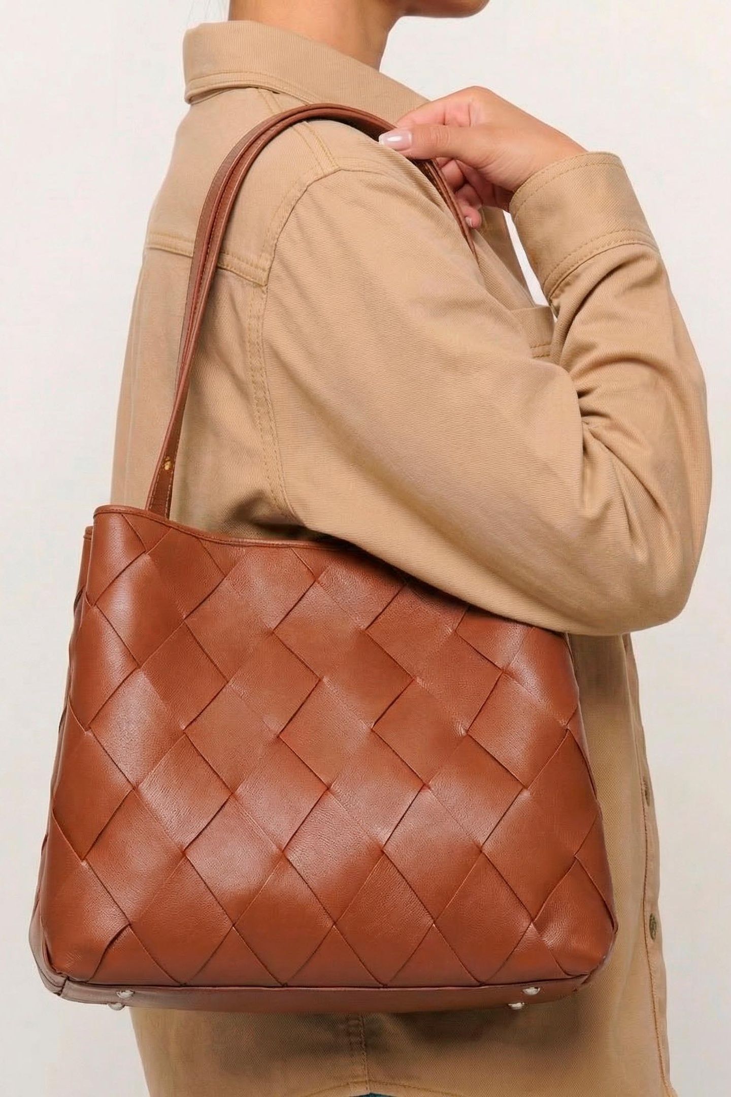 CHIARA BRAIDED FLORENCE BROWN W. GOLD 5