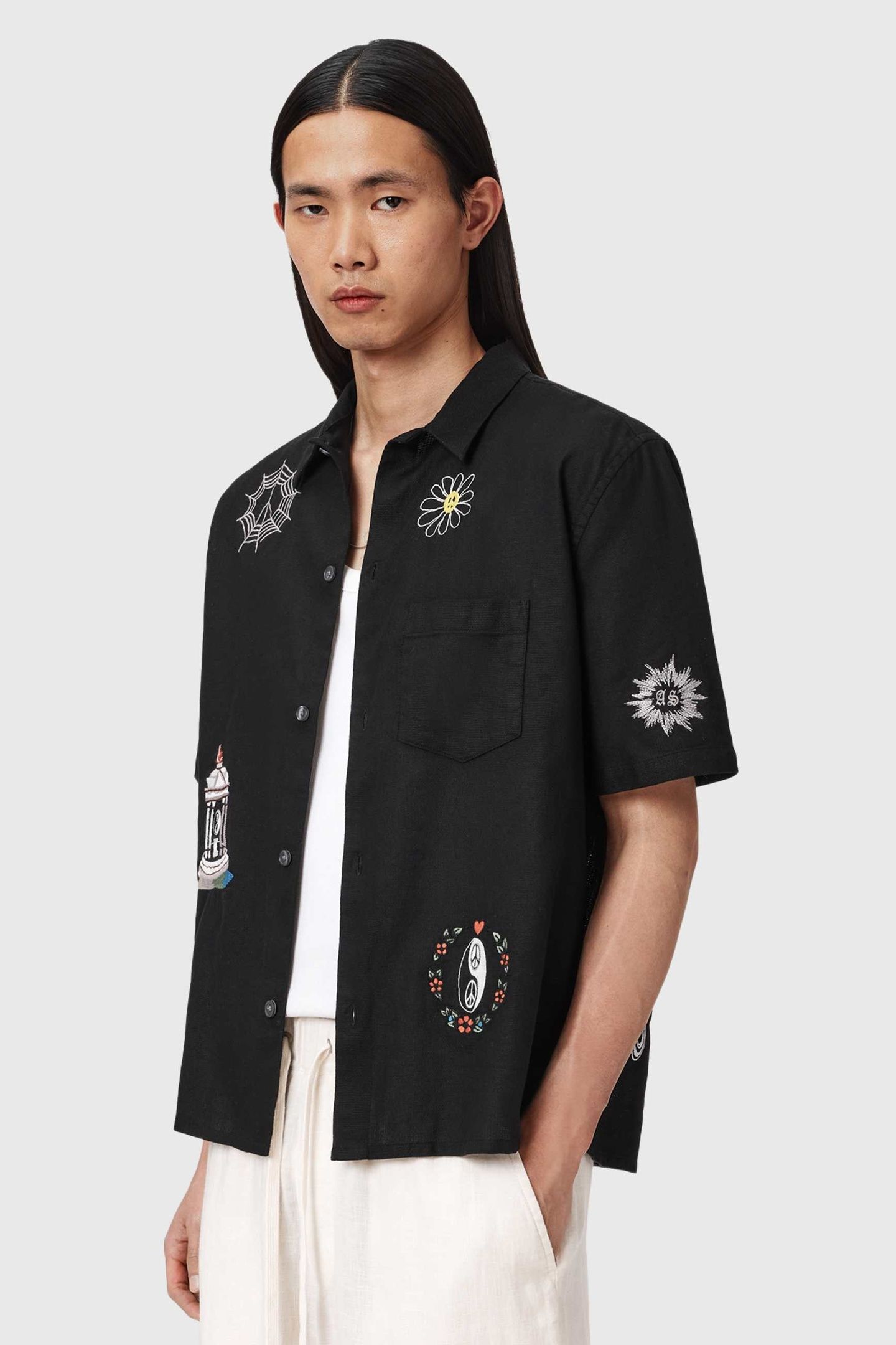 KARLTON SS SHIRT JET BLACK 1