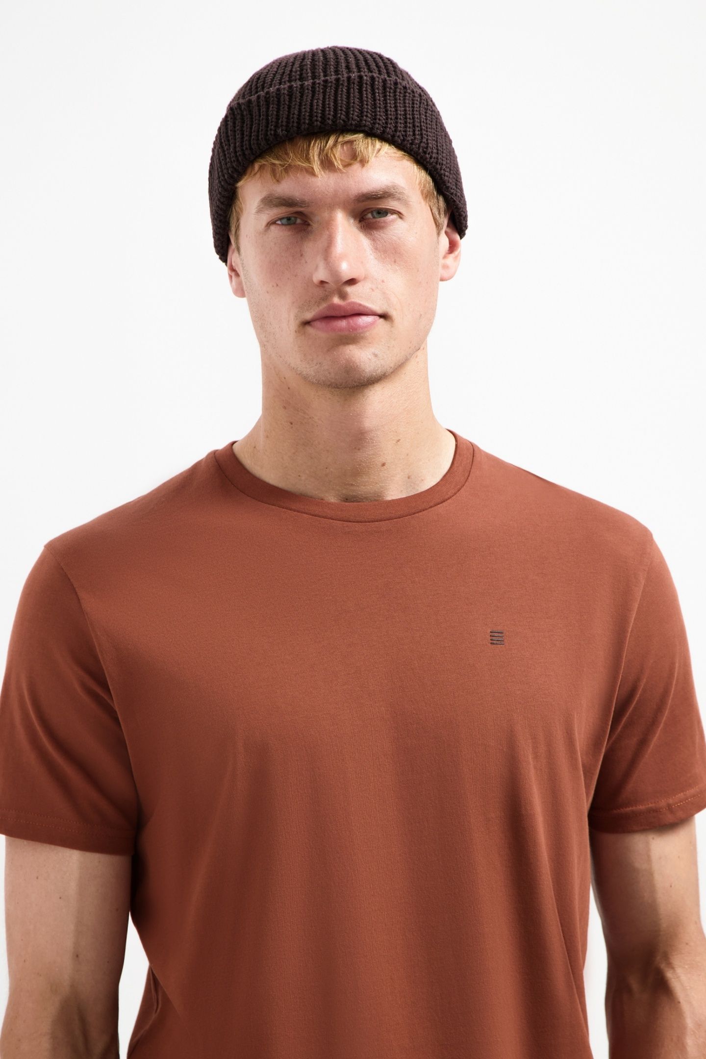 T-SHIRT CREWNECK SOLID BASIC TERRA 2
