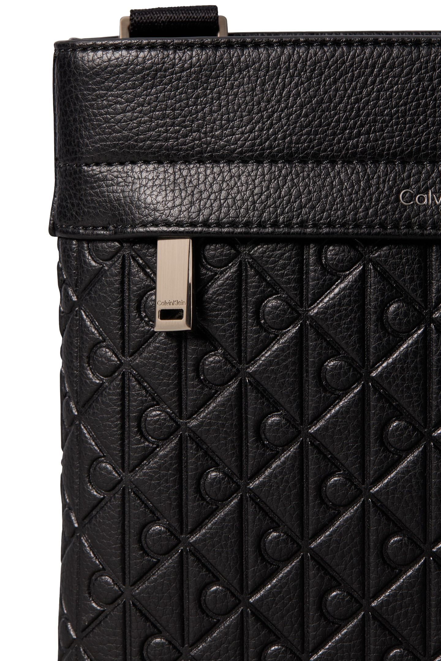 EMBLEM EMBOSS SLING BAG BLACK 4