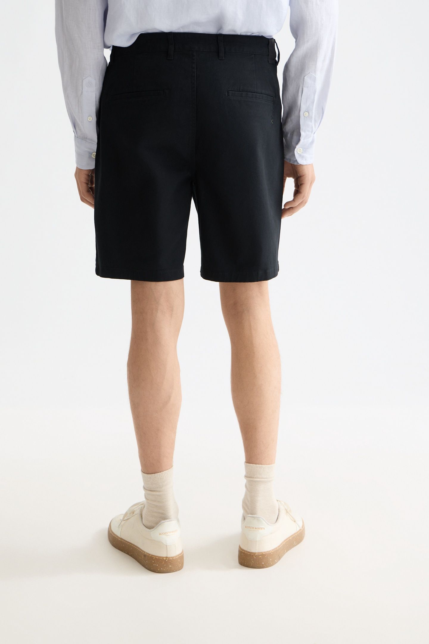 CORE STUART COTTON-BLEND TWILL REGULAR-FIT SHORT BLACK 3