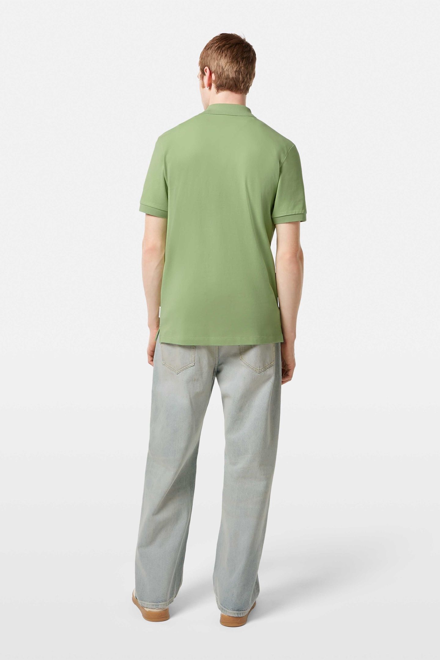 SEASONAL CORE - COTTON PIQUE REGULAR FIT POLO PISTACHIO 3