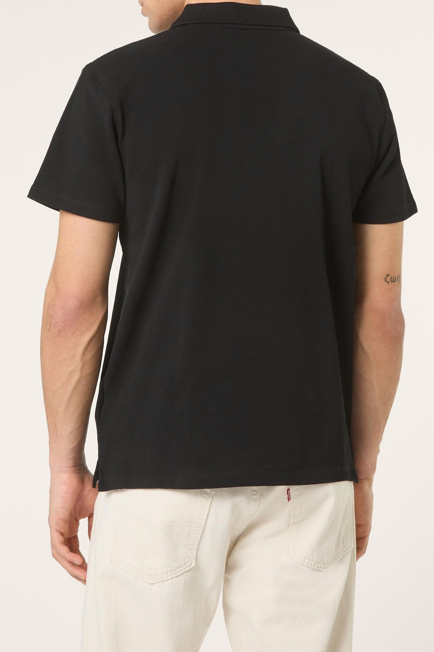 DIECIMO REGULAR HERITAGE TAPE POLO SHIRT BLACK 3