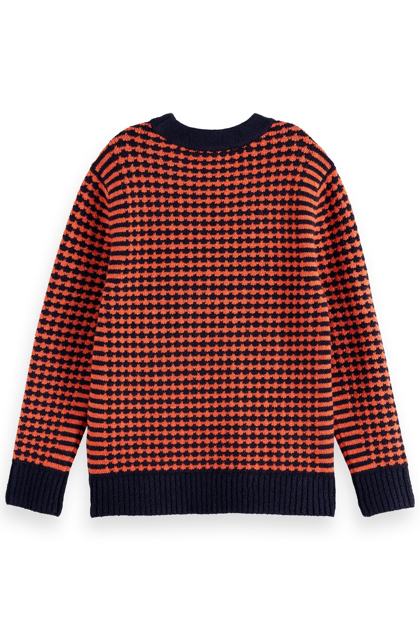 BOY REGULAR-FIT CHENILLE PULLOVER SKY CAPTAIN/ CHERRY TOMATO 2