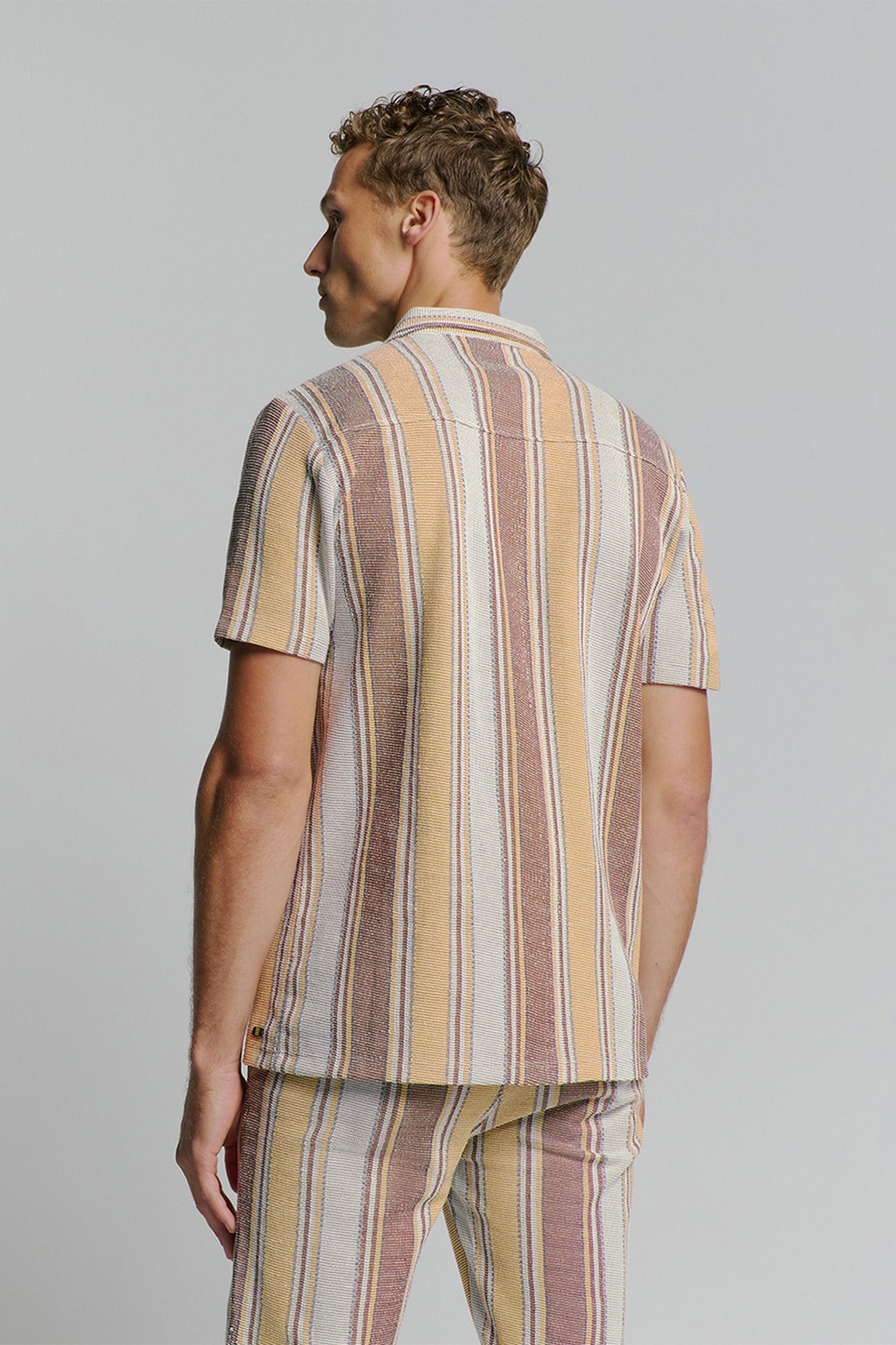 SHIRT SHORT SLEEVE JERSEY REVERS COLLAR MULTI COLOUR VERTICA 2
