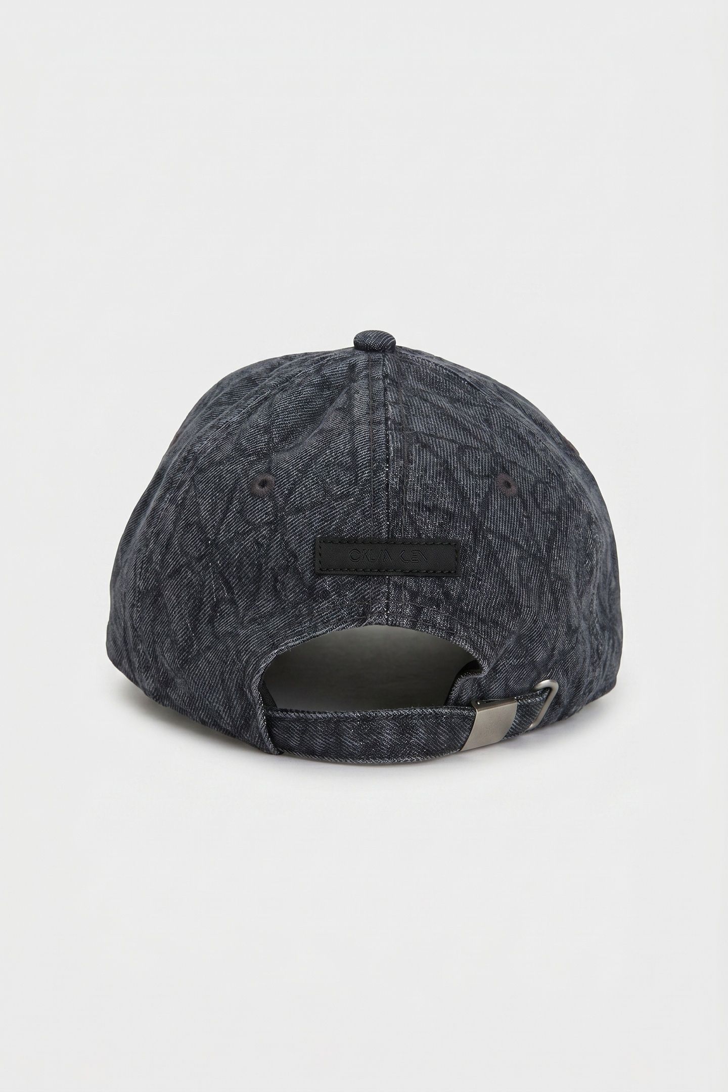 DENIM EMBLEM BURNOUT CAP CHARCOAL GRAY 2