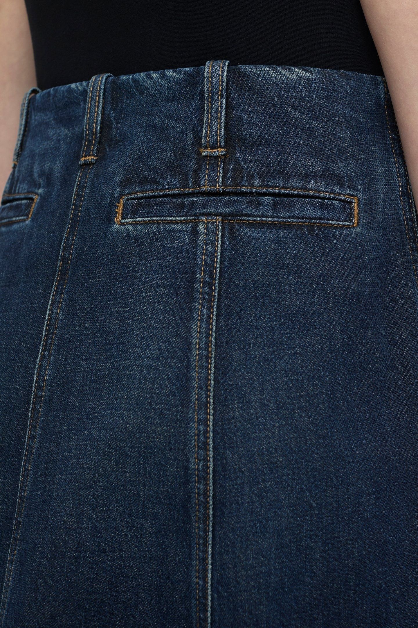 A LINE SKIRT DARK BLUE 8