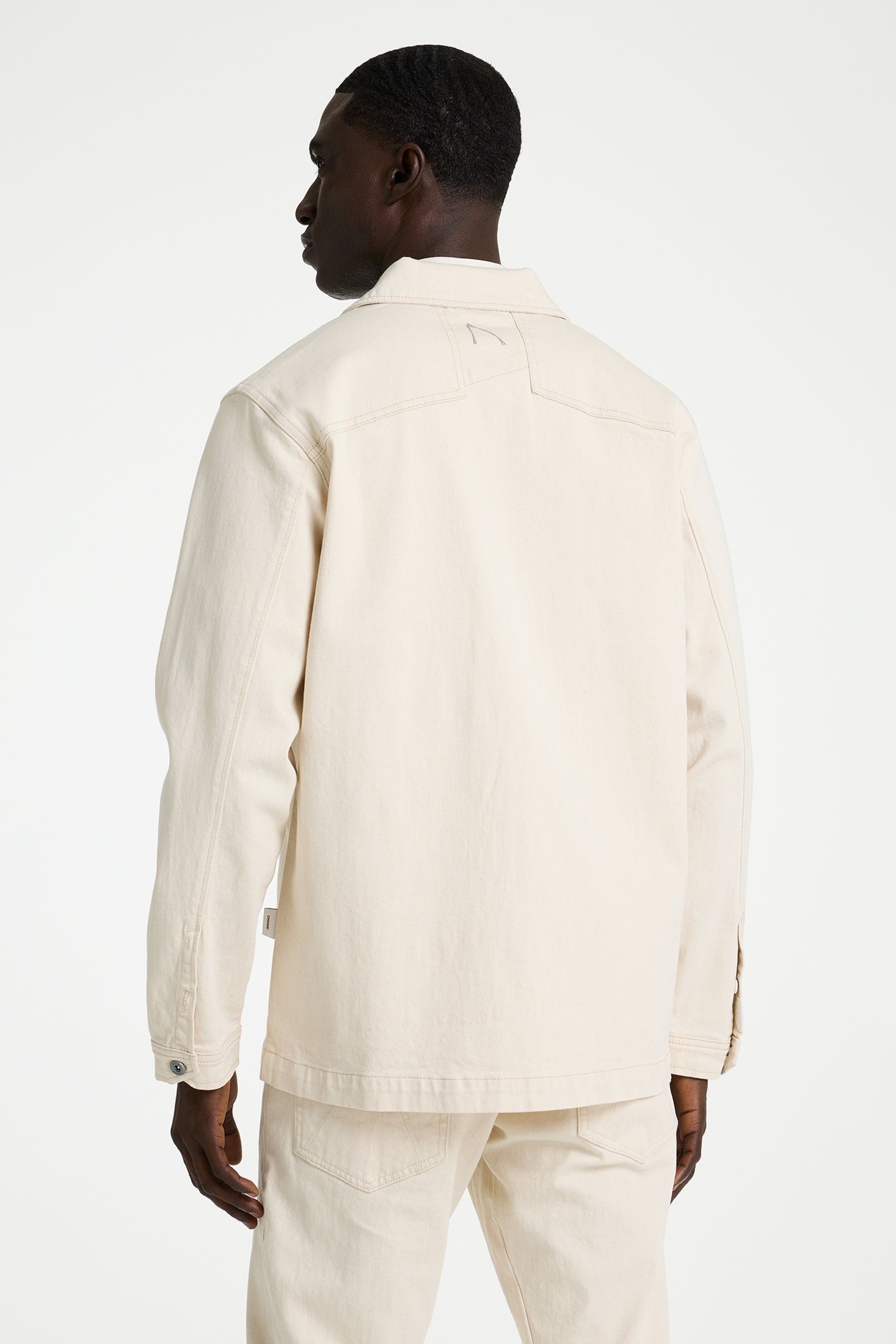 JAXON CURRENT SHIRT LONG SLEEVE WHITE DENIM 2
