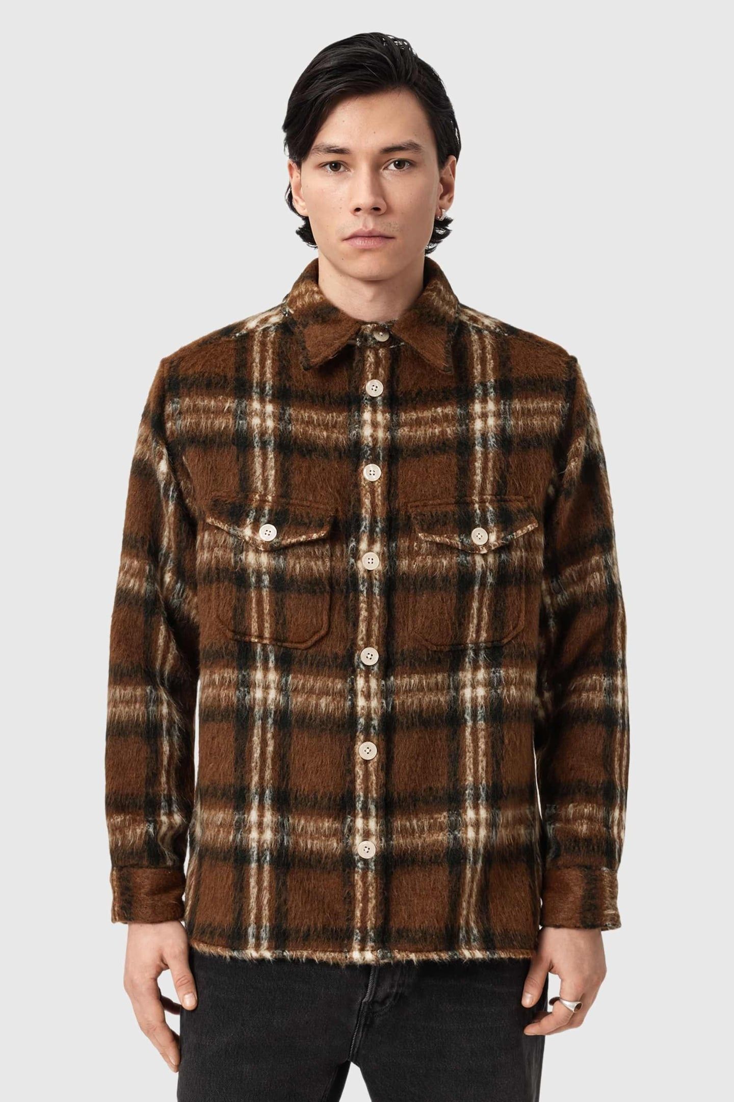 ROYODO LS SHIRT BROWN 1