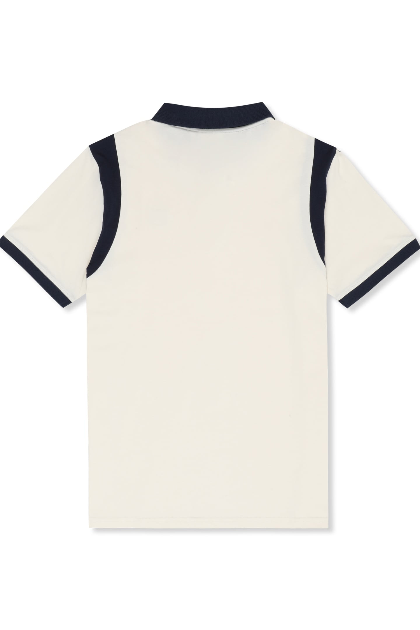CASOLI REGULAR BLOCKED POLO SHIRT EGRET-BLACK IRIS 5