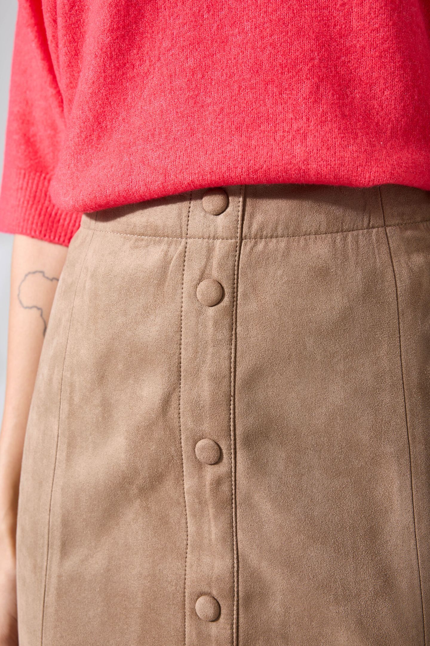 LADIES SKIRT SOFT TAUPE 5