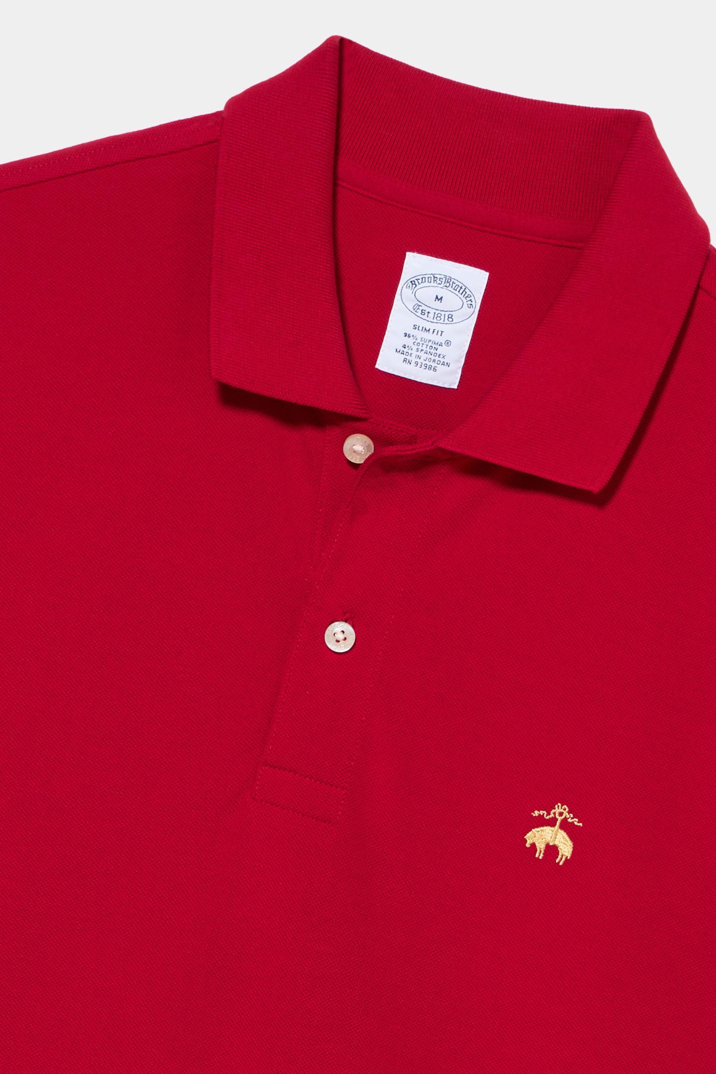 GOLDEN FLEECE SUPIMA COTTON POLO RED 2