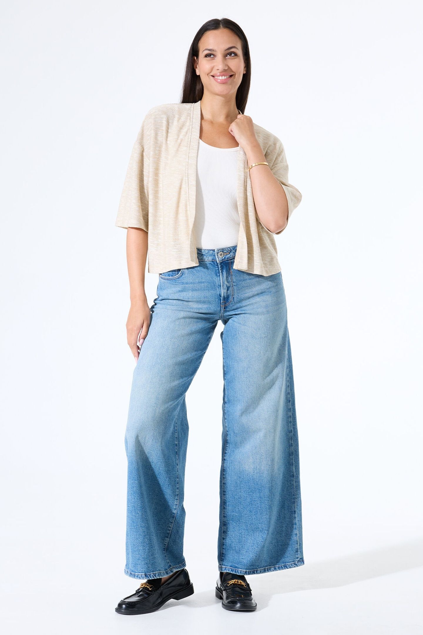 LADIES CARDIGAN BEIGE STONE 2