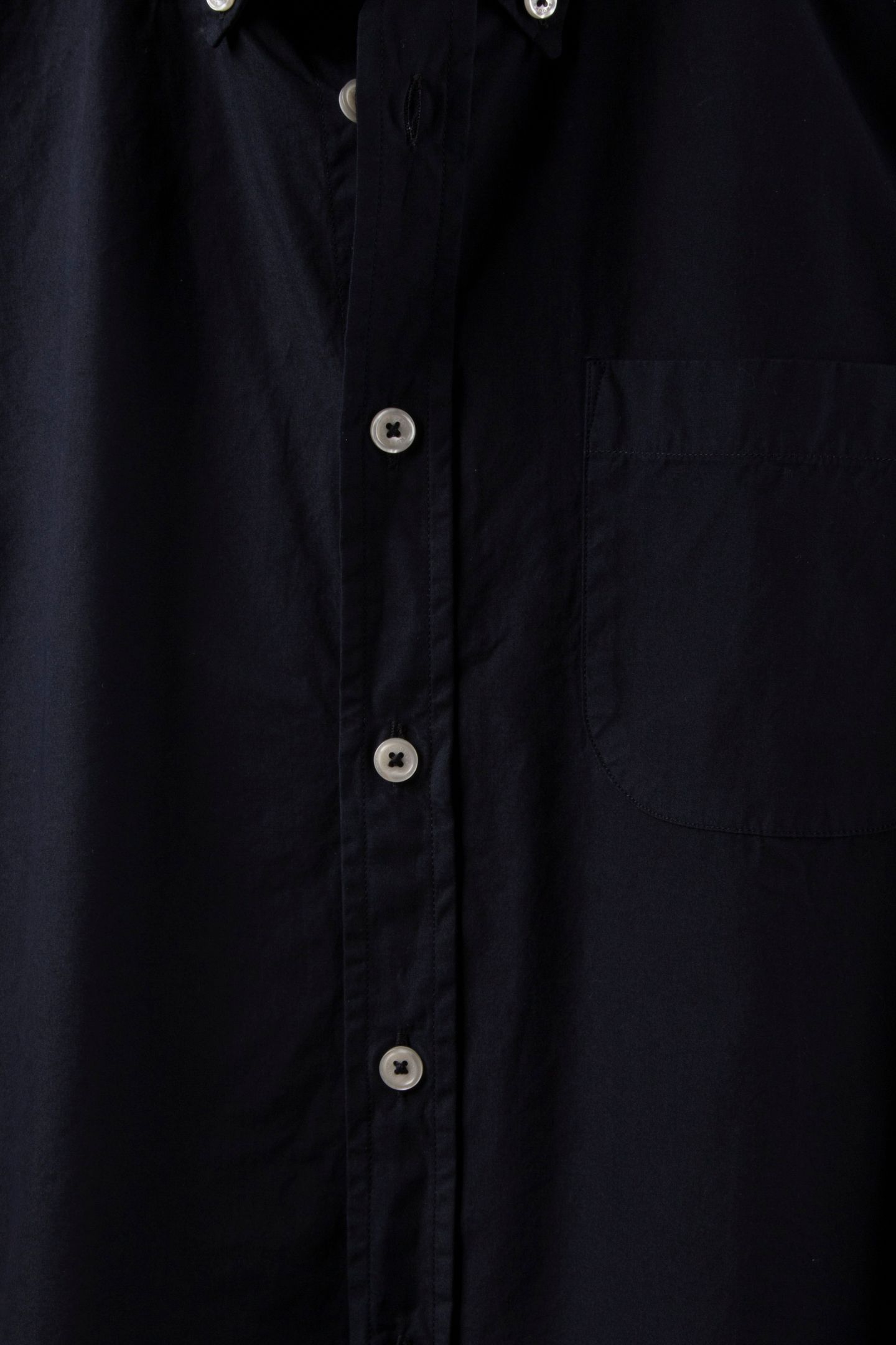 BUTTON-DOWN SHIRT W/POCKET COTTON NAVY 6