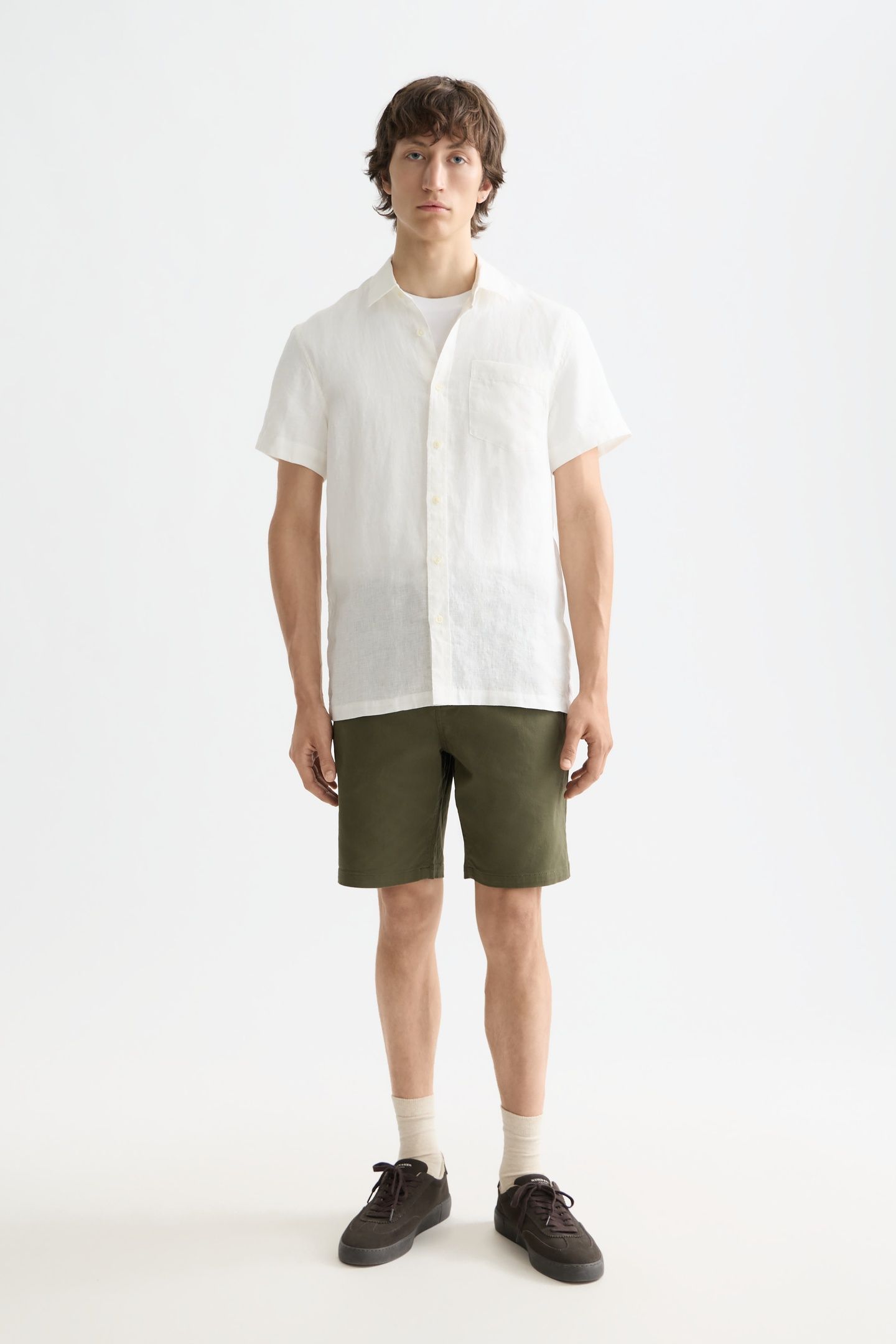 CORE LINEN SHIRT OFF WHITE 1