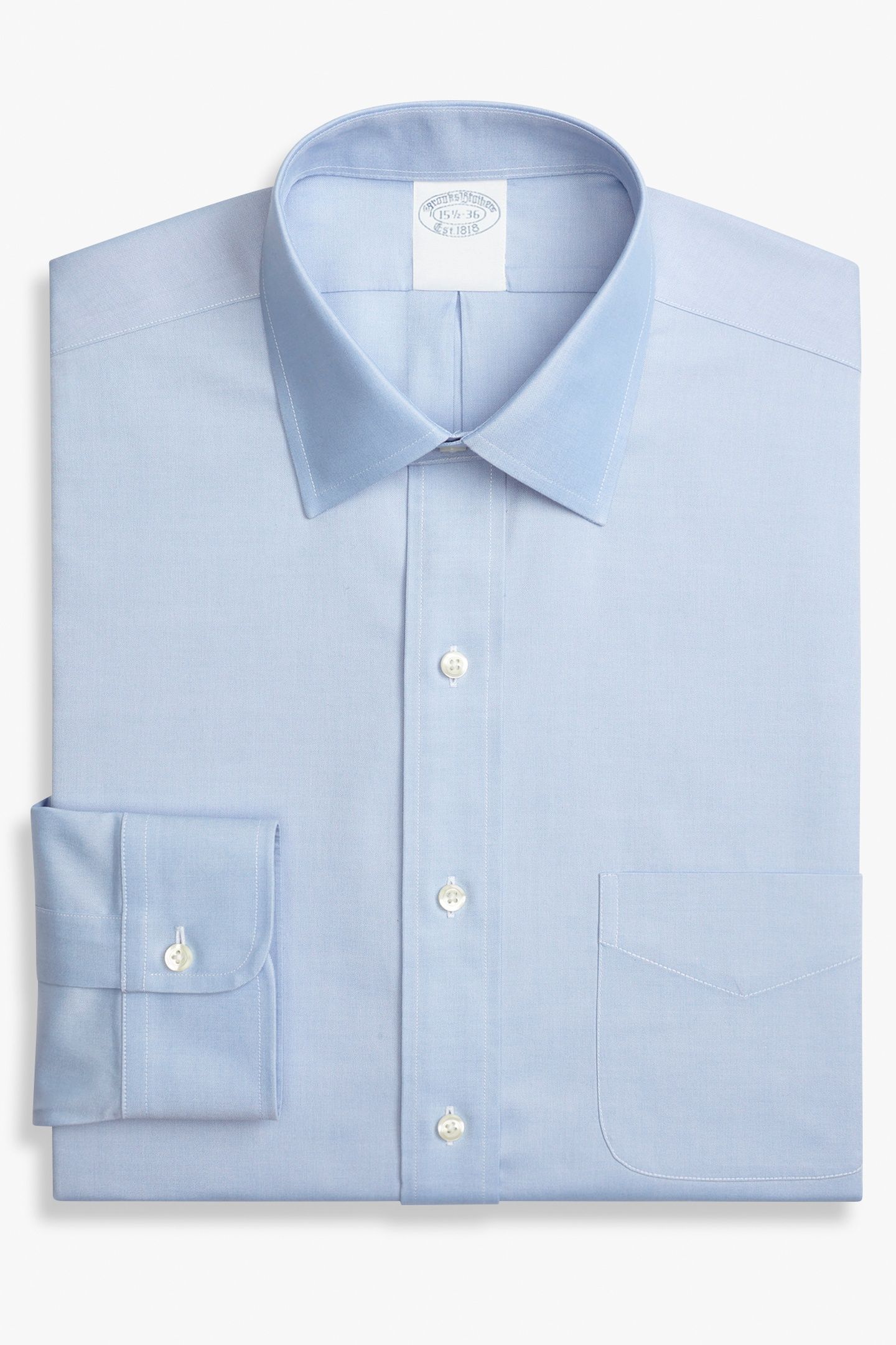 SLIM FIT NON-IRON STRETCH COTTON SHIRT WITH AINSLEY COLLAR L 5