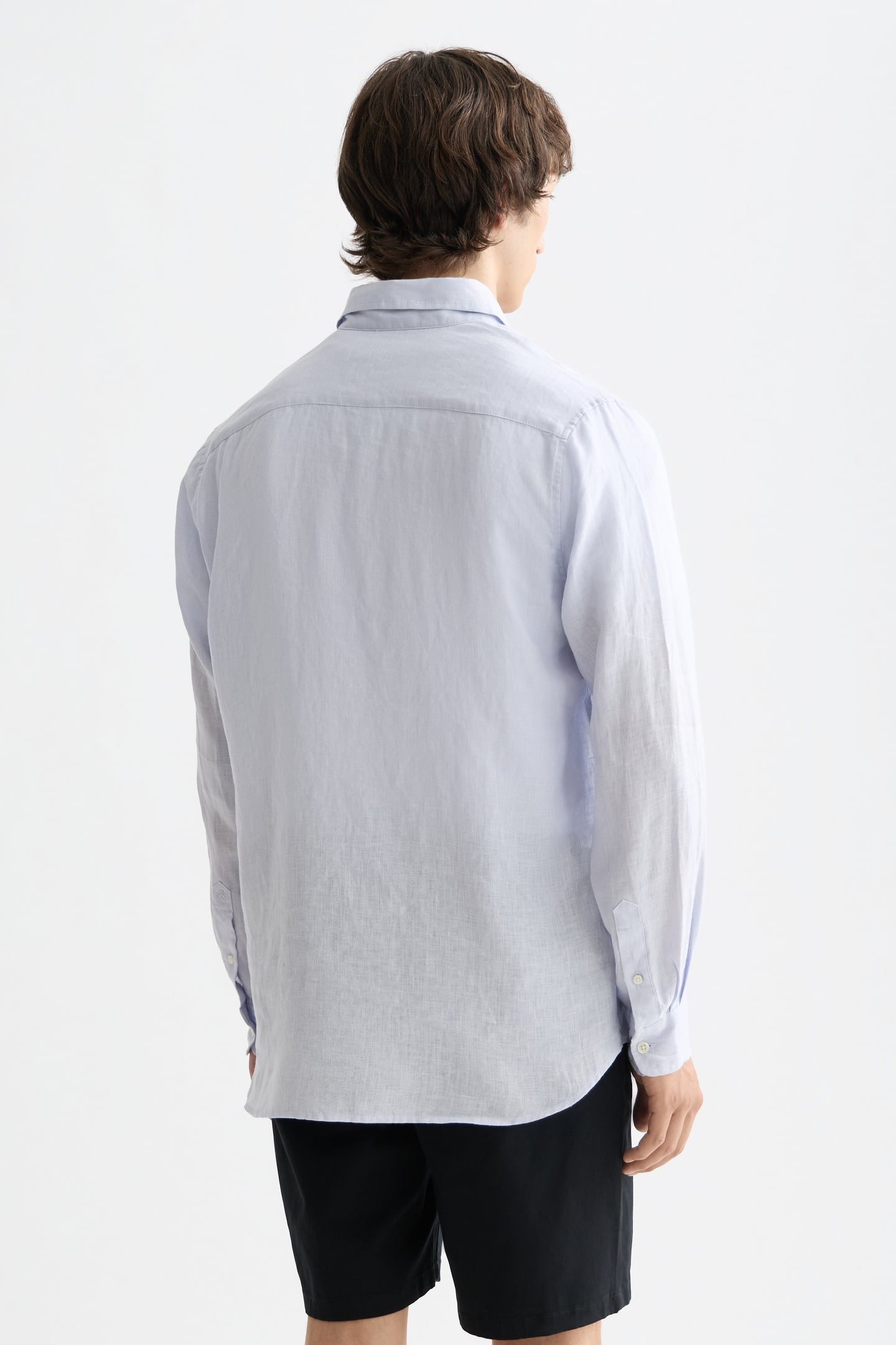 NOS LINEN REGULAR-FIT SHIRT SHIRT BLUE 2