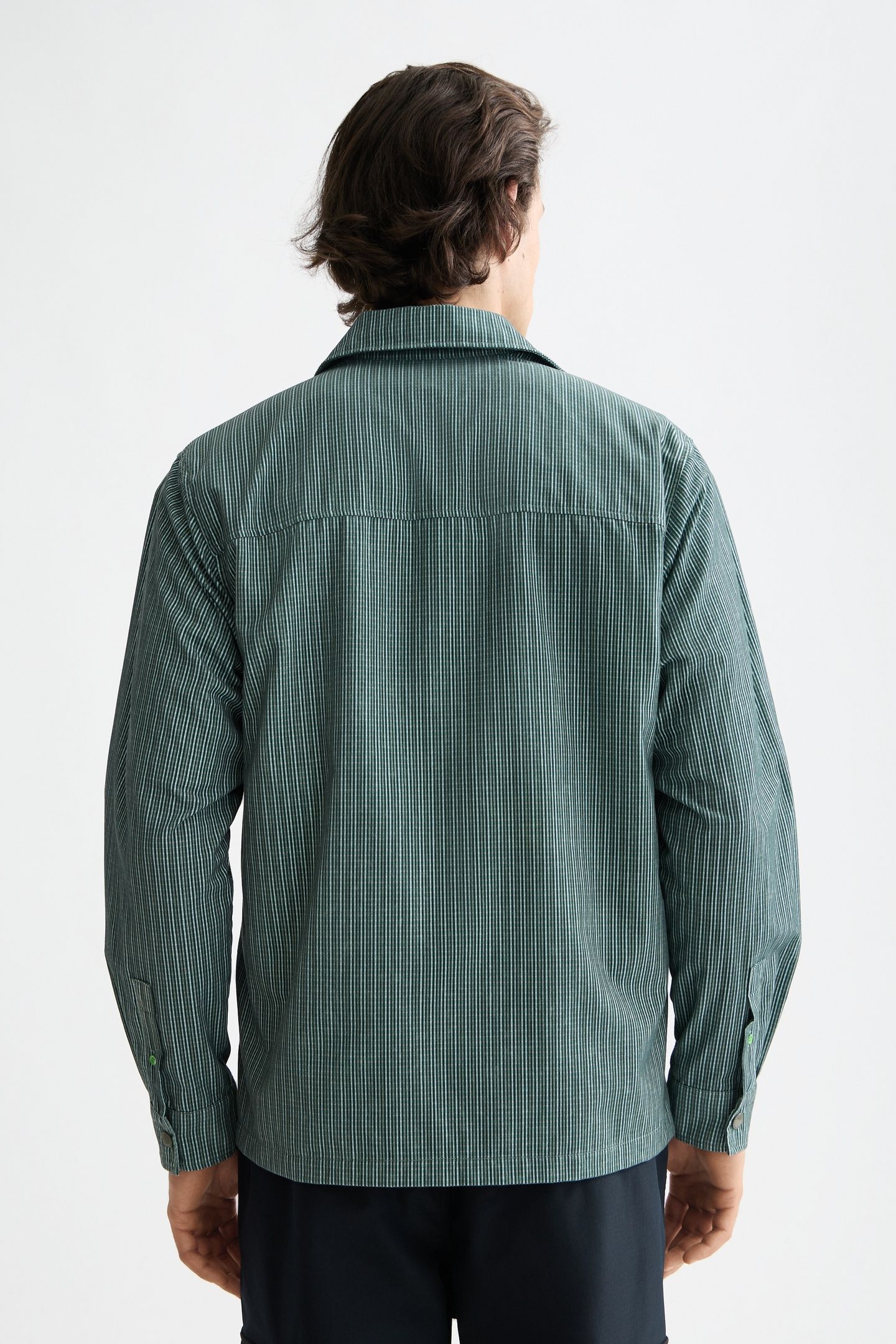 MICRO-CHECK STRUCTURED SHIRT AGATE GREEN MICRO CHECK 2
