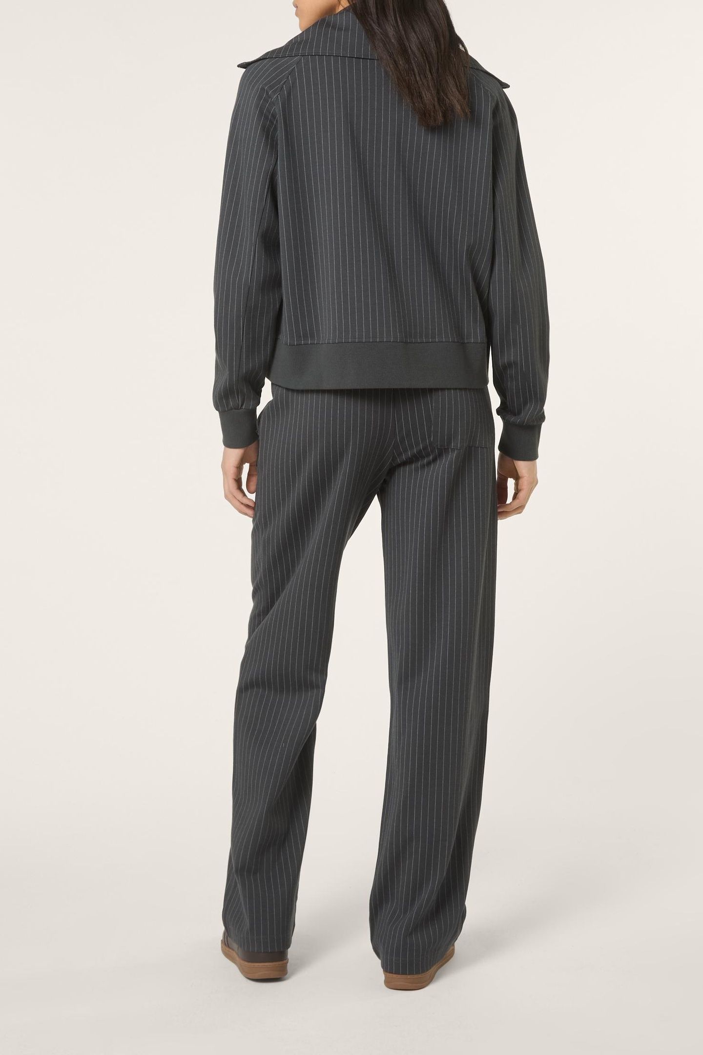 BELLARIVA WIDE PINSTRIPED PANTS PHANTOM 3