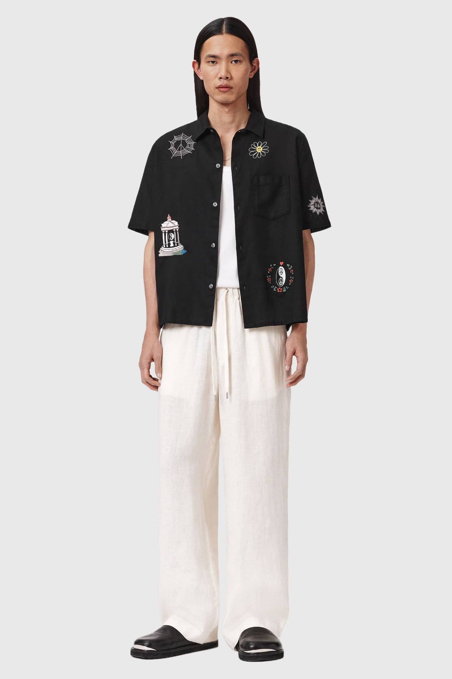 KARLTON SS SHIRT JET BLACK 2