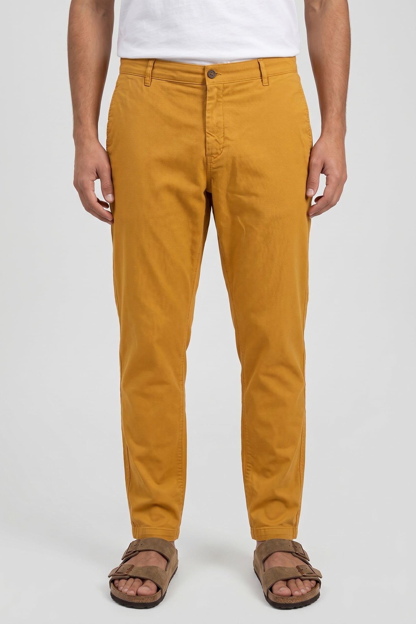 CHINO DRAWSTRING LINEN YELLOW 1